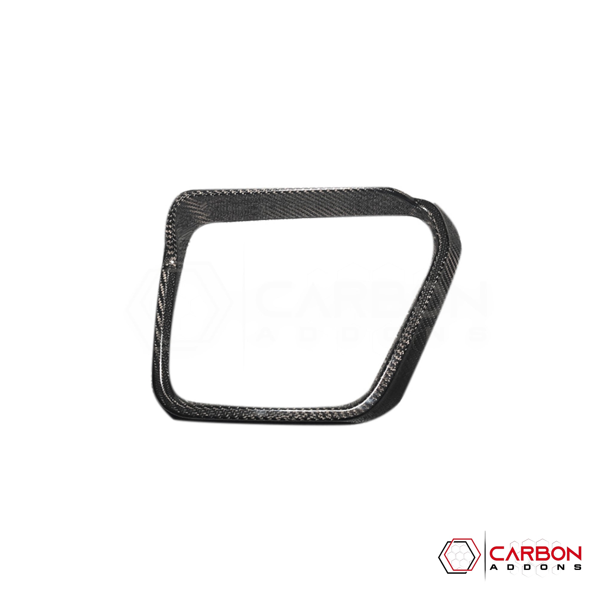 F150 2021-Up Side View Mirror Rain Visor Eyebrow Covers – Real Dry Carbon Fiber (2pcs)