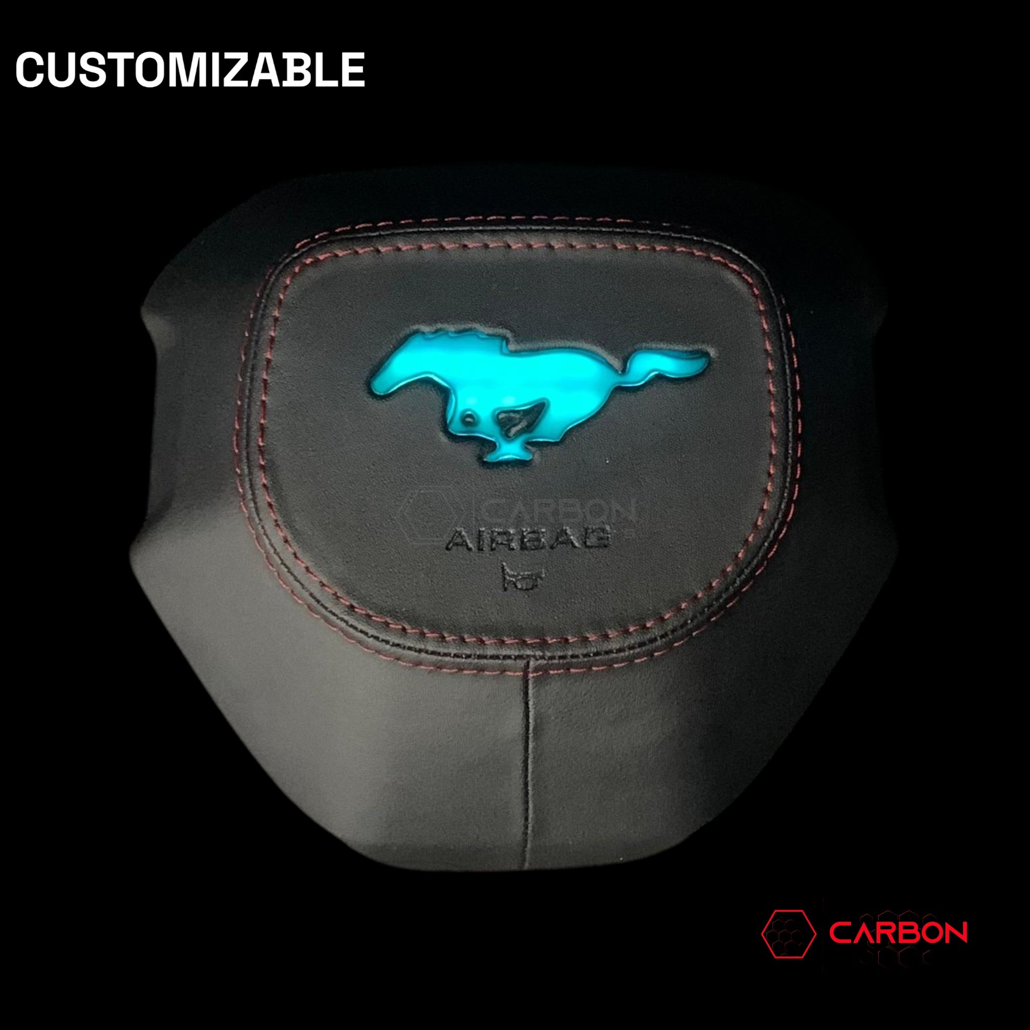 2024+ Mustang Customizable Airbag Housing Cover with RGB LED Emblem