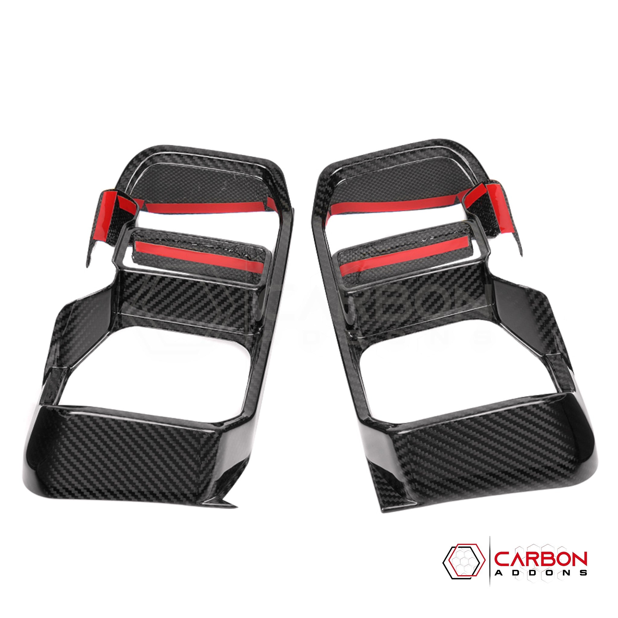 Ford Bronco Raptor Carbon Fiber Rear Tail Light Trim Bezel Cover | Glossy or Matte