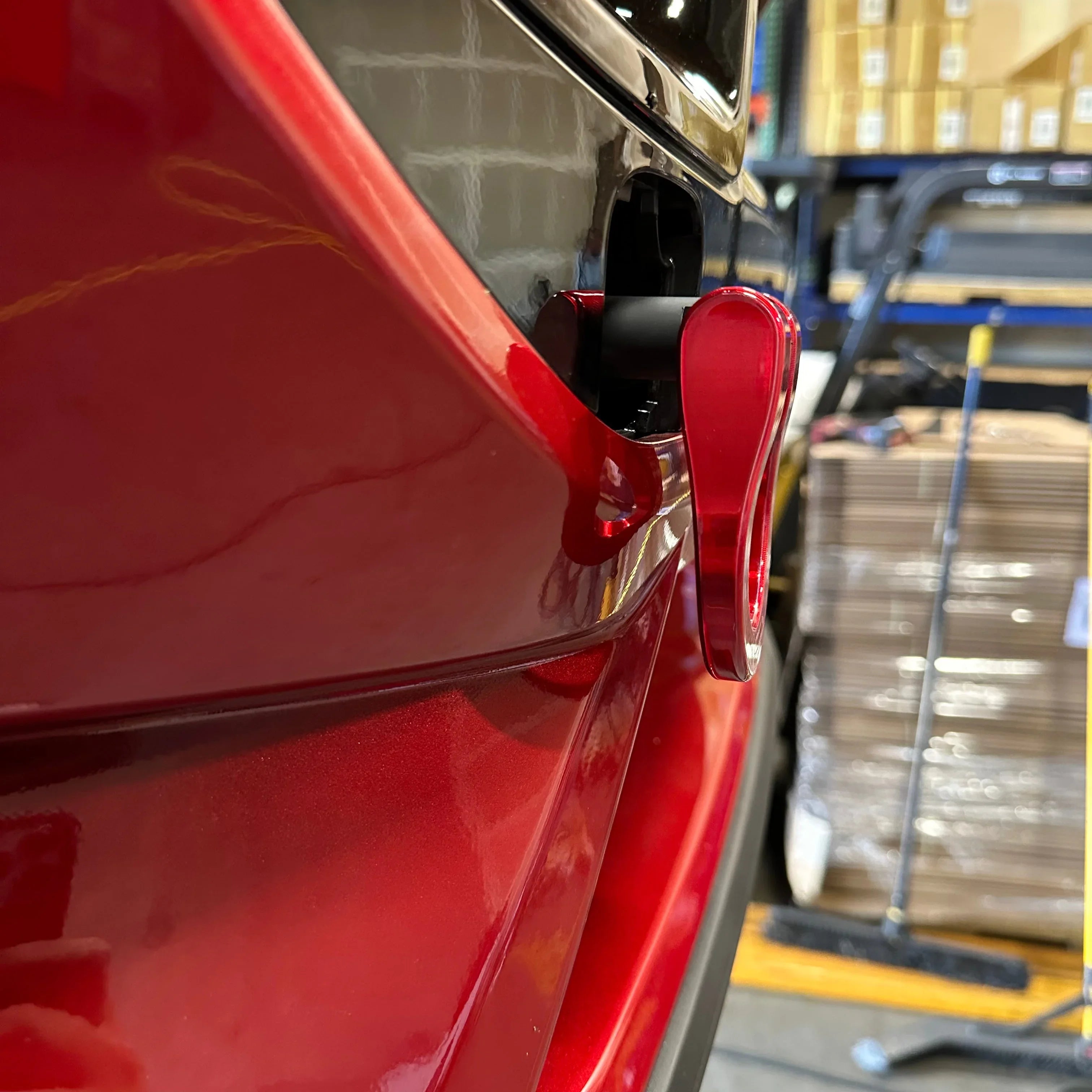 2024+ Ford Mustang S650 GT & EcoBoost Feather Lite Stealth Tow Hook – Billet Aluminum Track Tow Hook