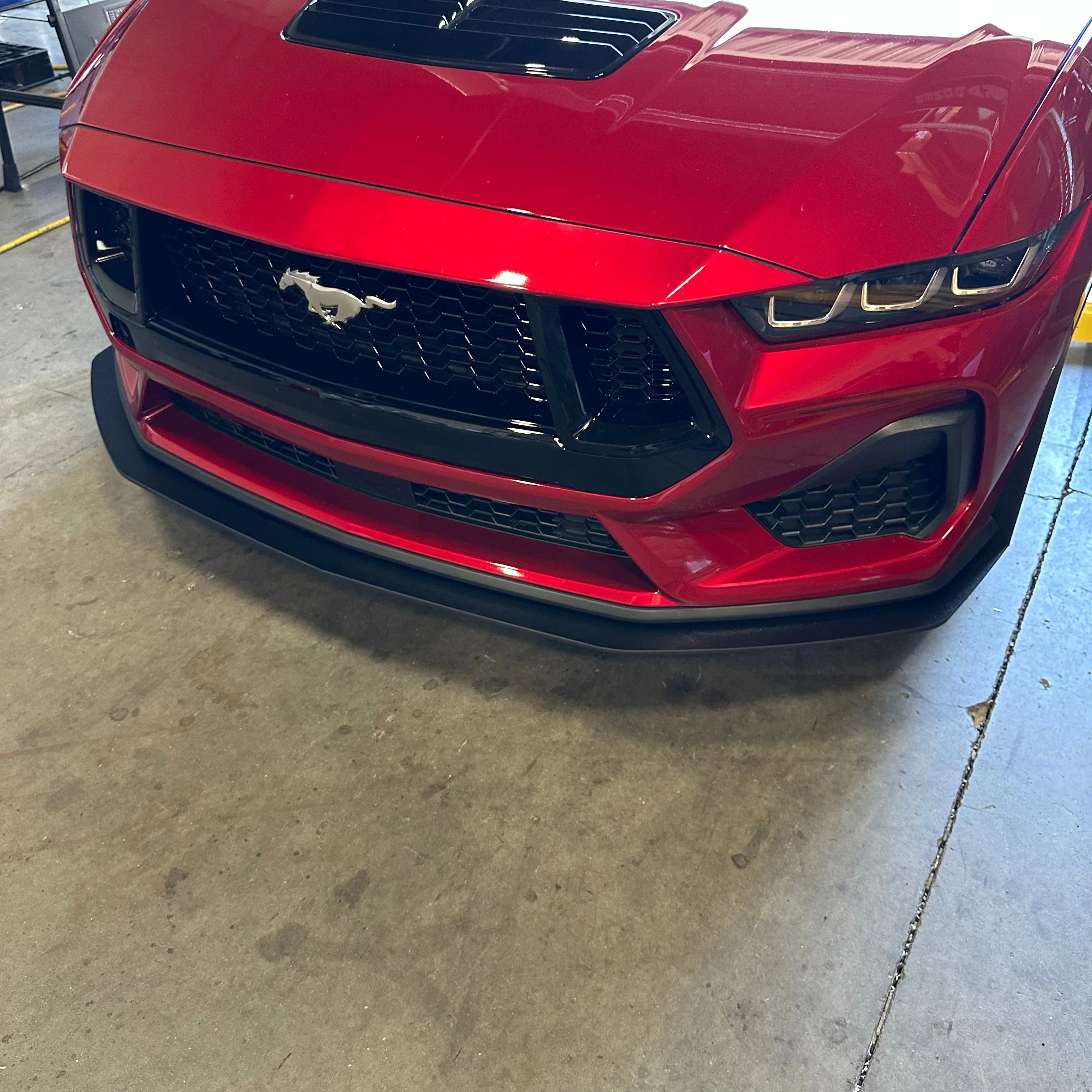 2024+ Mustang S650 GT & EcoBoost Front Splitter – ABS Aero Splitter with Fender Extensions or GT500 Style Winglets