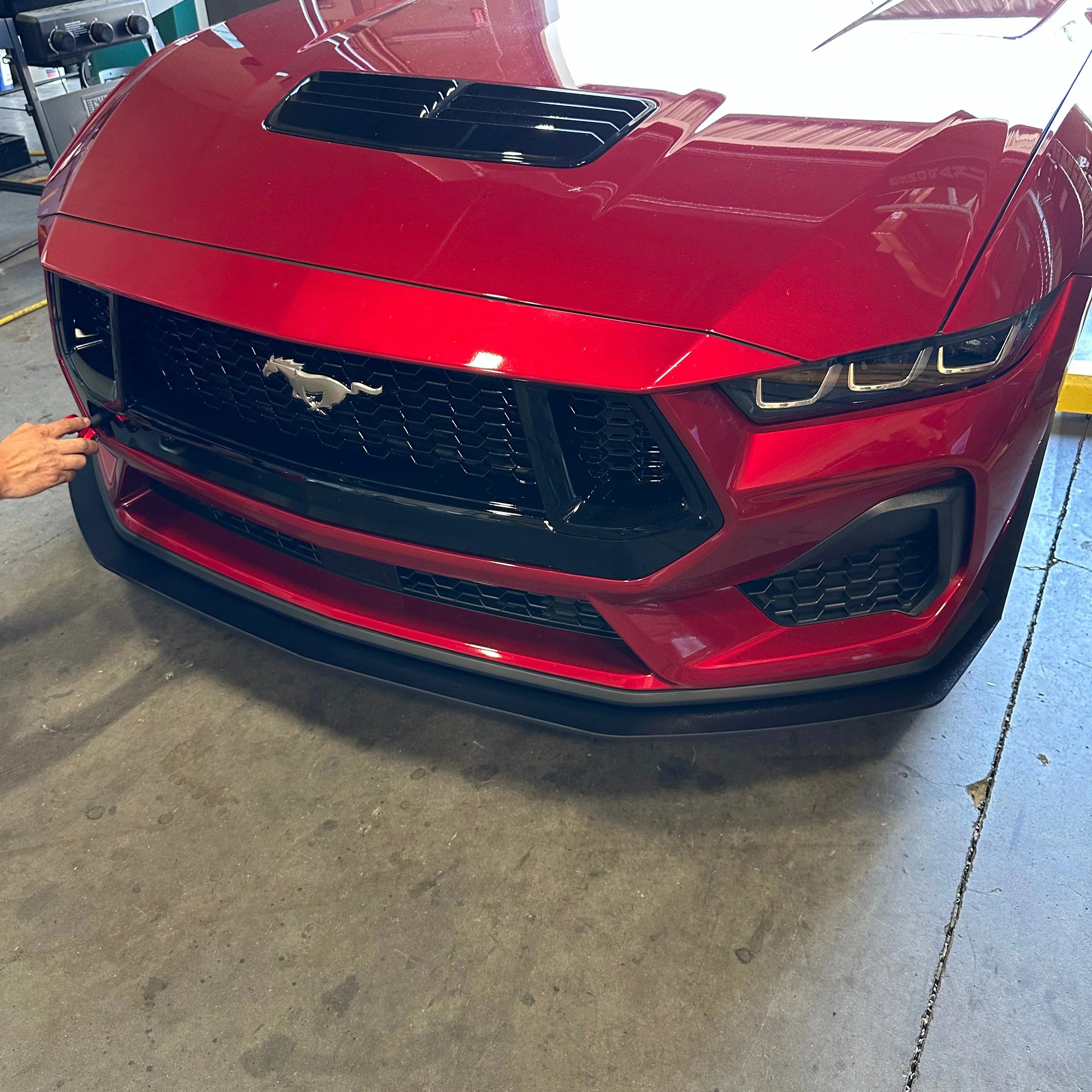 2024+ Mustang S650 GT & EcoBoost Front Splitter – ABS Aero Splitter with Fender Extensions or GT500 Style Winglets