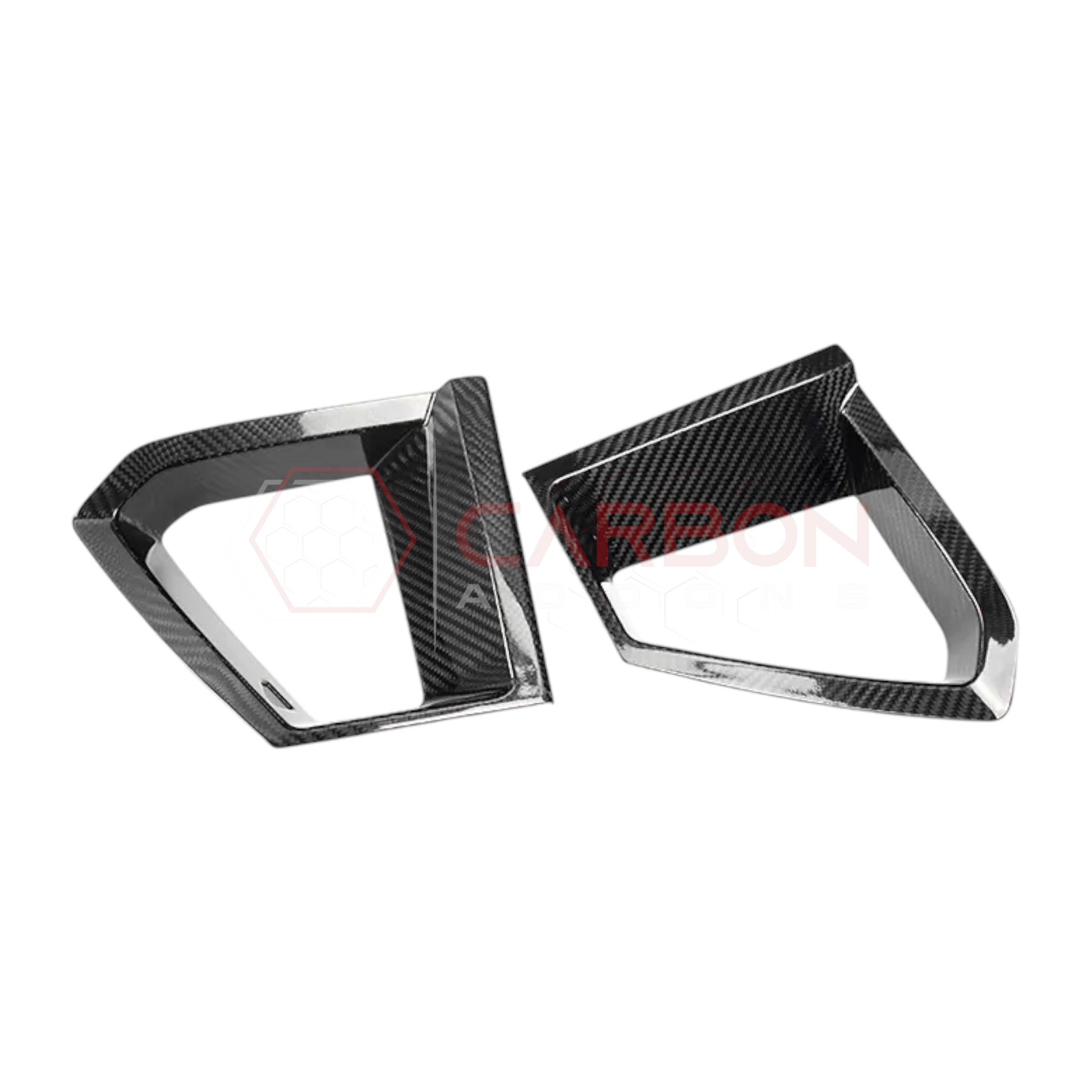 2024+ S650 Ford Mustang GT Real Carbon Fiber Grill Insert Covers