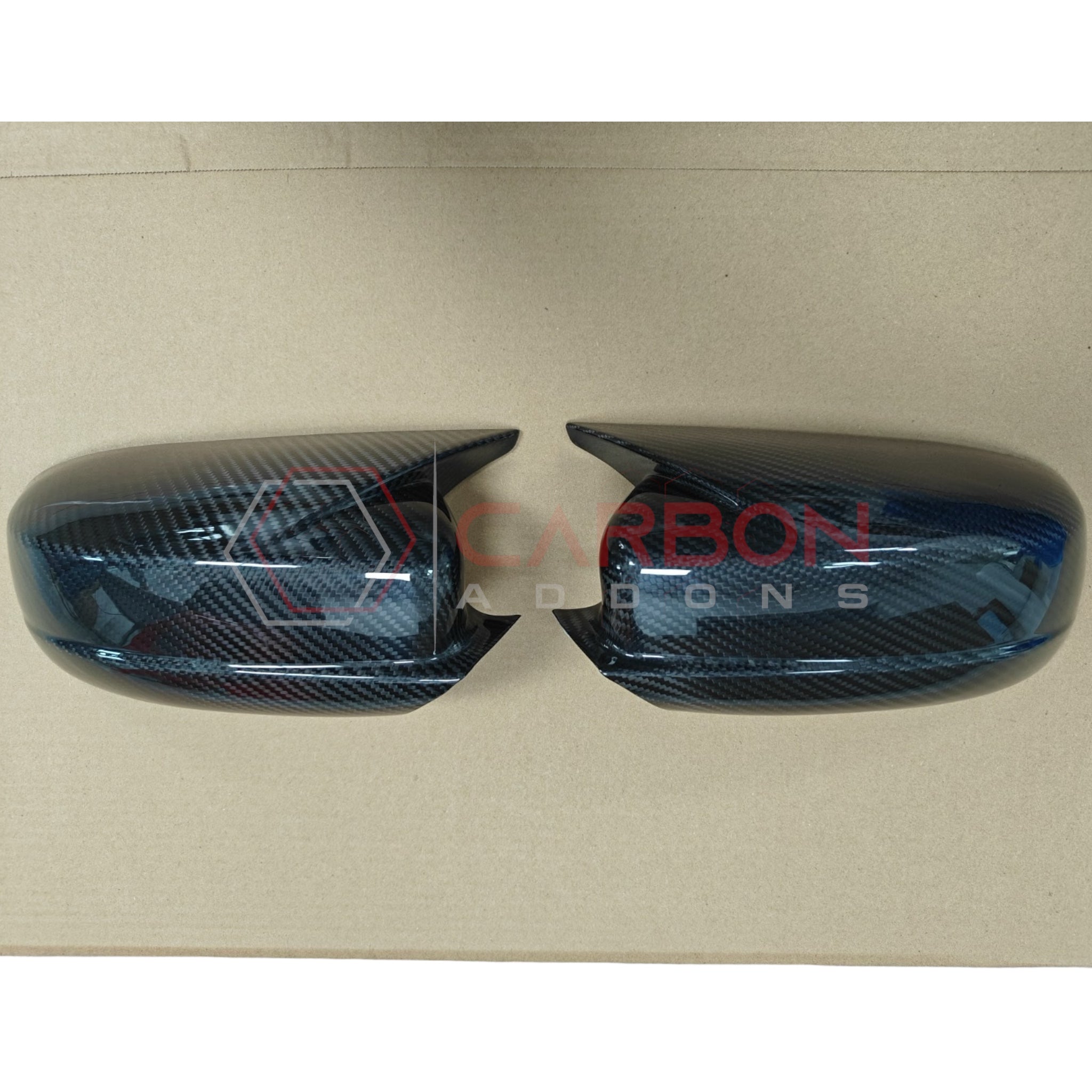 2011-2024 Dodge Charger Chrysler 300 Real Carbon Fiber Exterior Mirror Covers w/ Horns