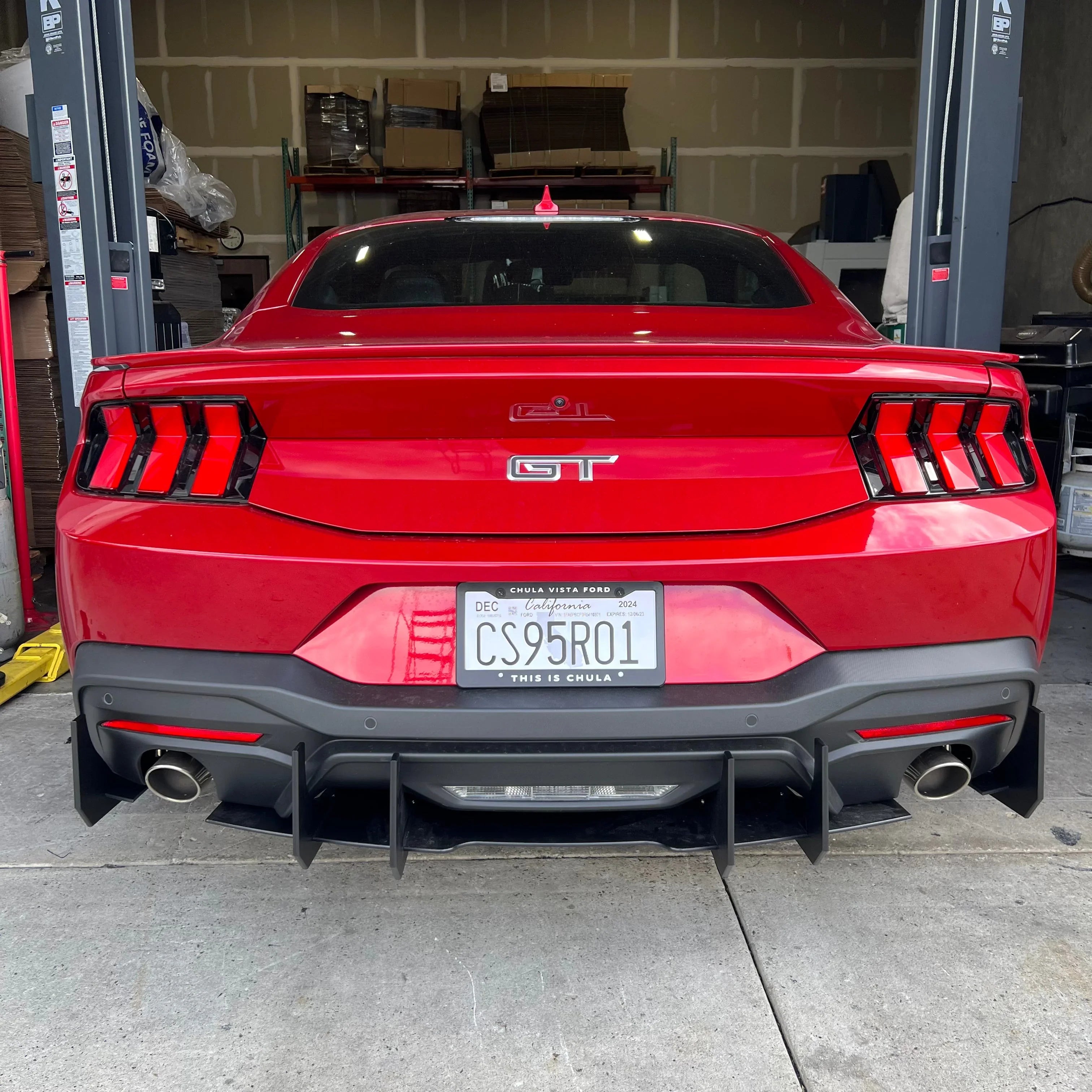 2024+ Mustang S650 GT & EcoBoost Rear Diffuser – Stealth Aero Diffuser (Dual or Quad Exhaust)