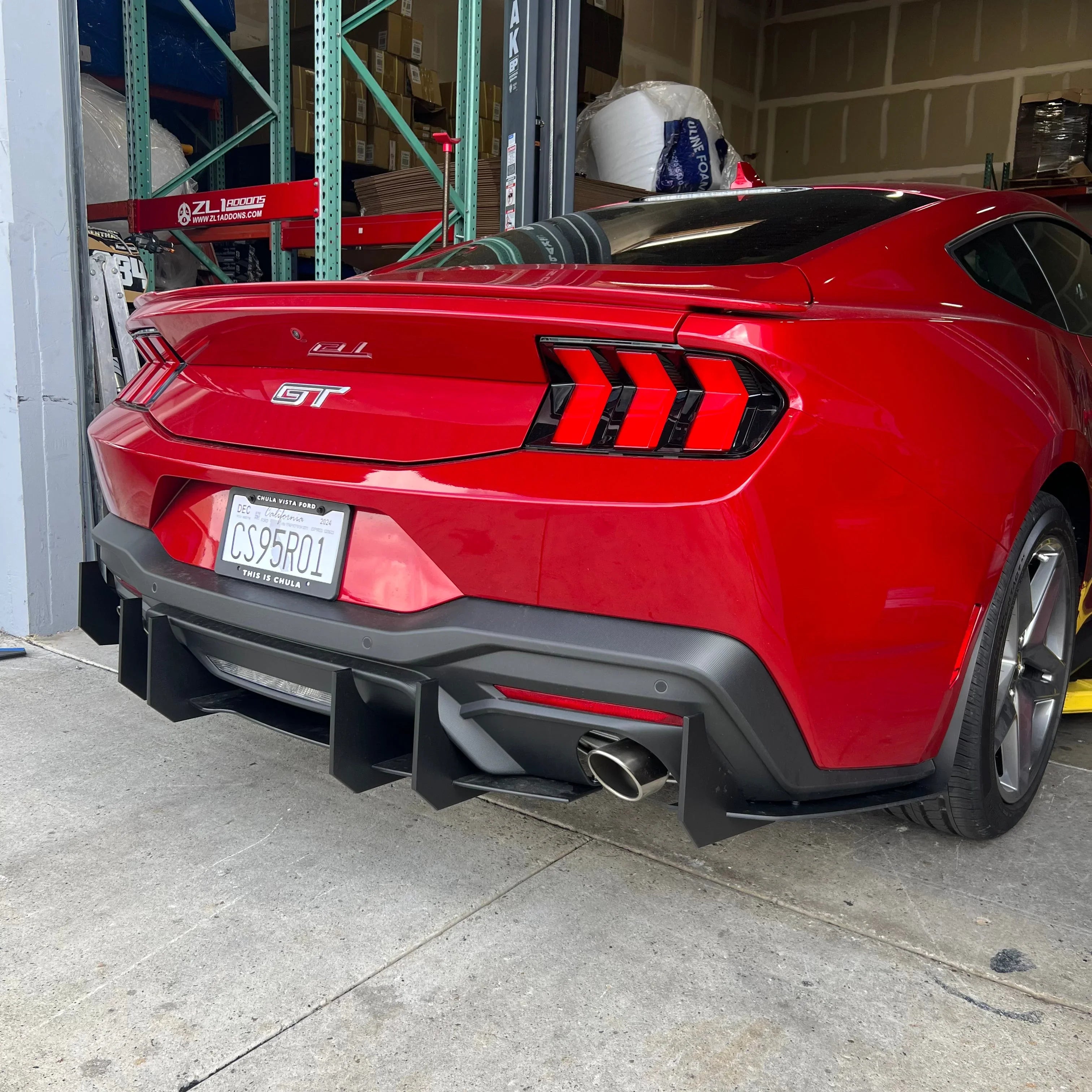 2024+ Mustang S650 GT & EcoBoost Rear Diffuser – Stealth Aero Diffuser (Dual or Quad Exhaust)