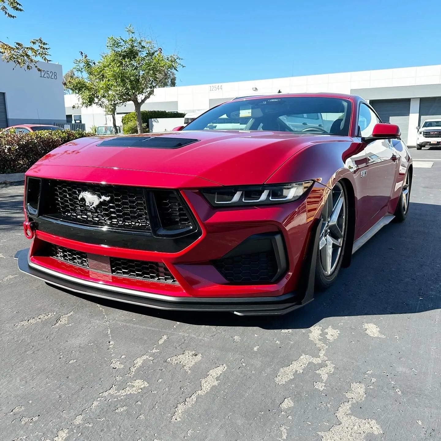 2024+ Mustang S650 GT & EcoBoost Front Splitter – ABS Aero Splitter with Fender Extensions or GT500 Style Winglets