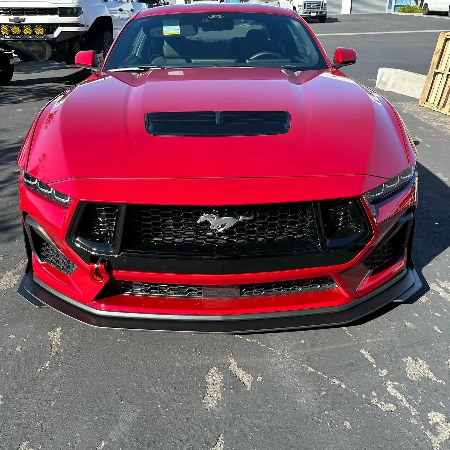 2024+ Mustang S650 GT & EcoBoost Front Splitter – ABS Aero Splitter with Fender Extensions or GT500 Style Winglets