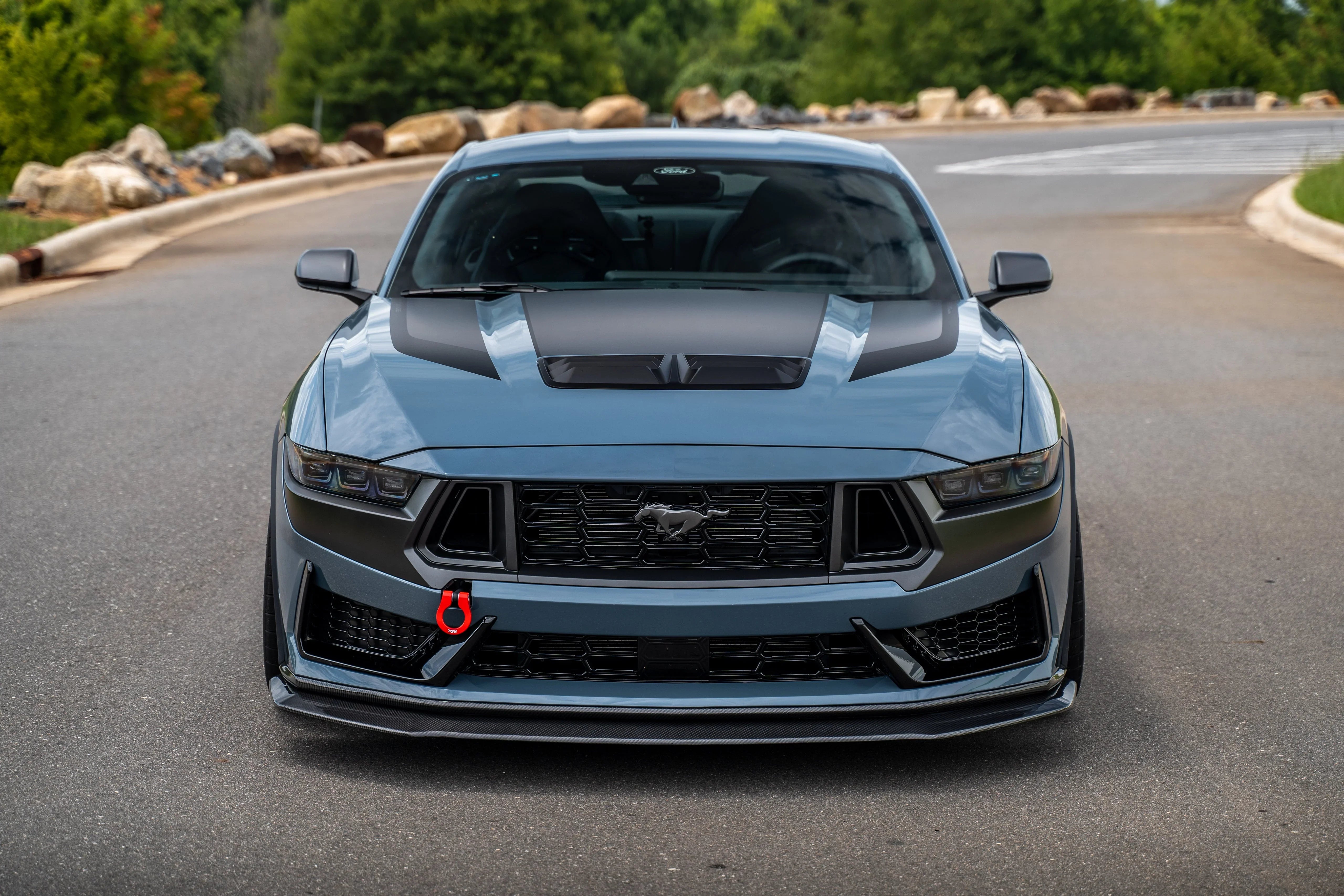 2024–2025 Mustang Dark Horse Feather Lite Stealth Tow Hook | ZL1 Addons