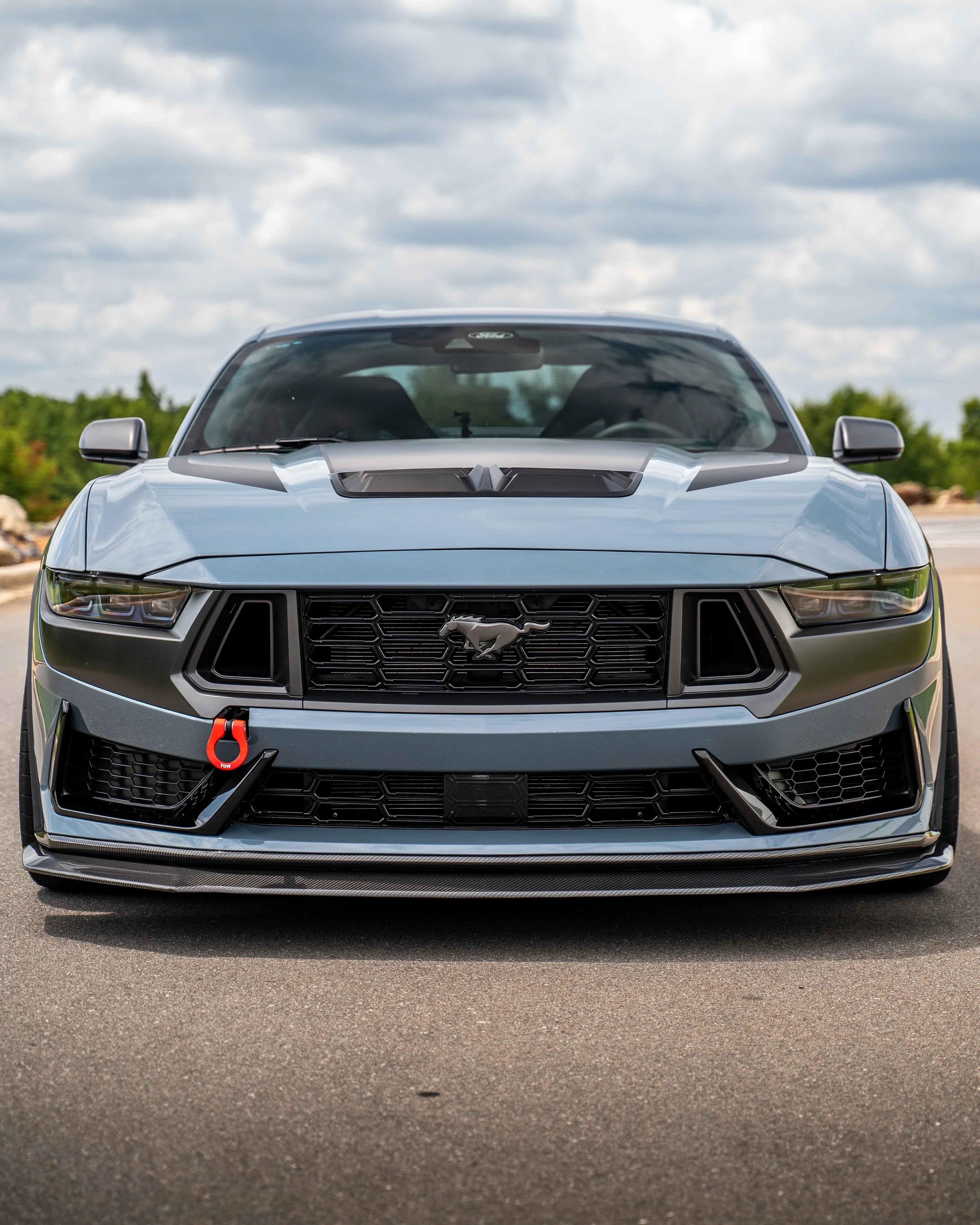 2024–2025 Mustang Dark Horse Feather Lite Stealth Tow Hook | ZL1 Addons