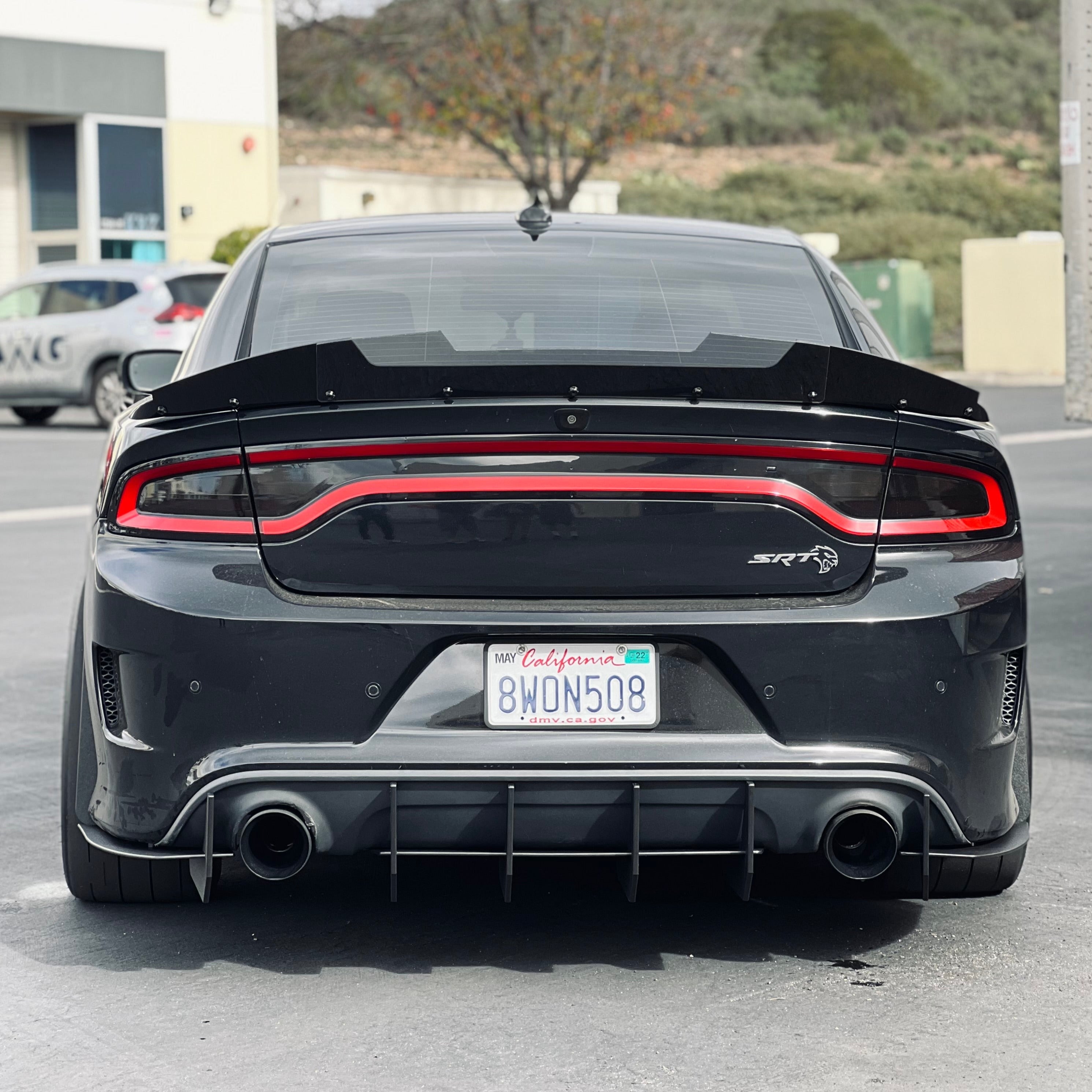 Dodge Charger 2015–2023 SRT Stealth Rear Diffuser – Hellcat, Scat Pack, Daytona, GT/RT (SRT Body) | ZL1 Addons