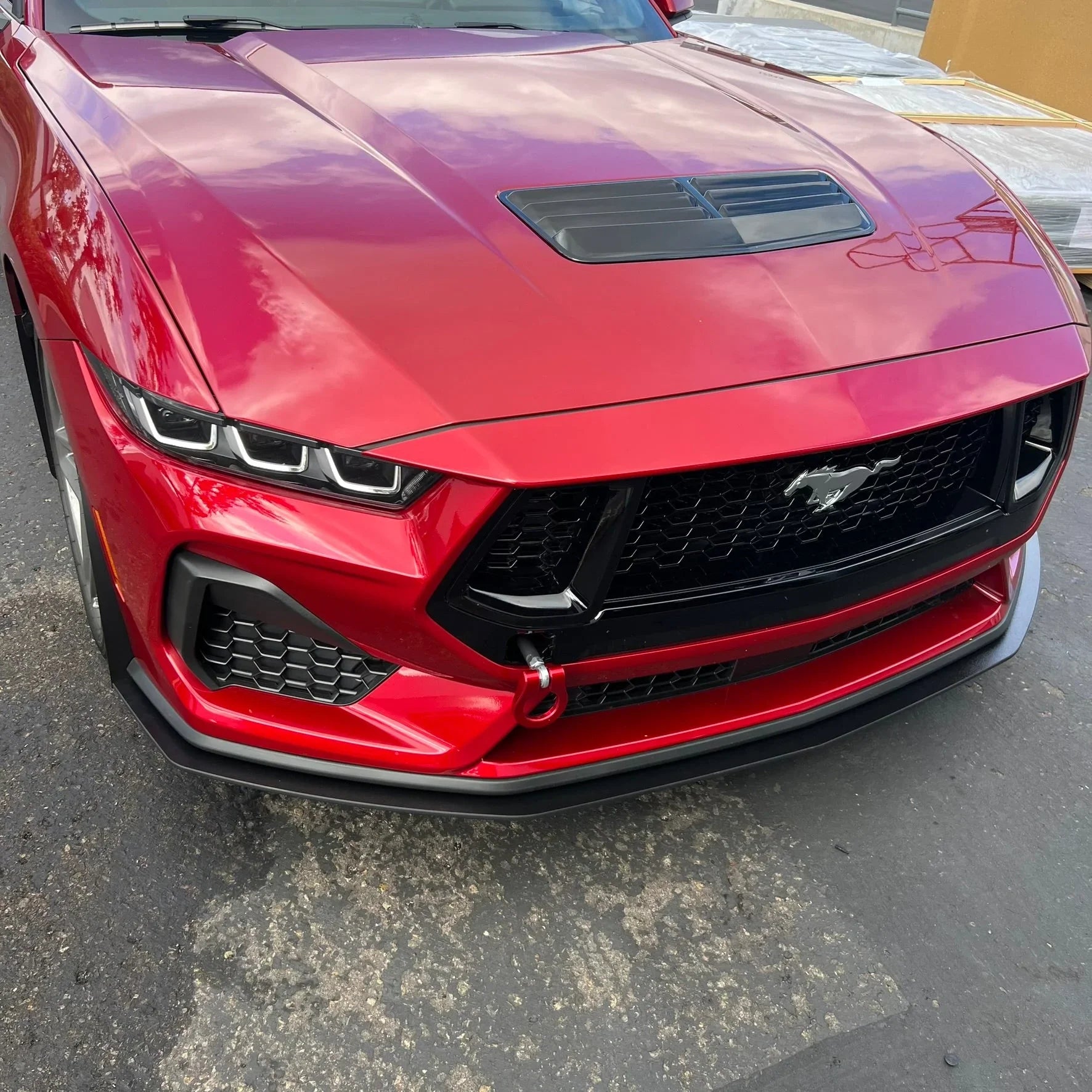 2024+ Mustang S650 GT & EcoBoost Front Splitter – ABS Aero Splitter with Fender Extensions or GT500 Style Winglets