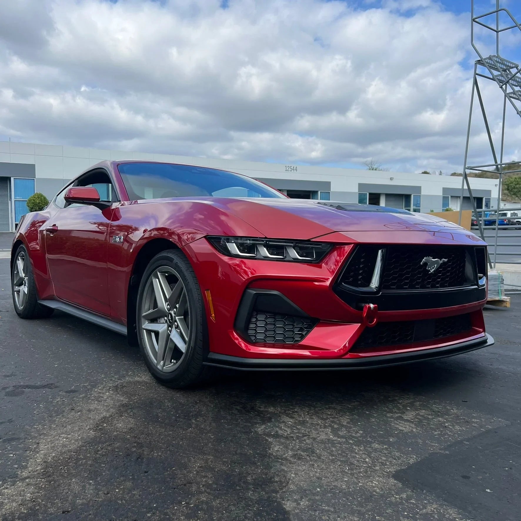 2024+ Mustang S650 GT & EcoBoost Front Splitter – ABS Aero Splitter with Fender Extensions or GT500 Style Winglets