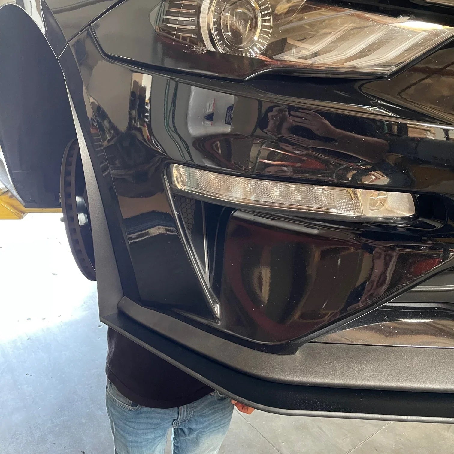 2018–2023 Ford Mustang GT Performance Pack Splitter Extension – ABS Front Lip Extension