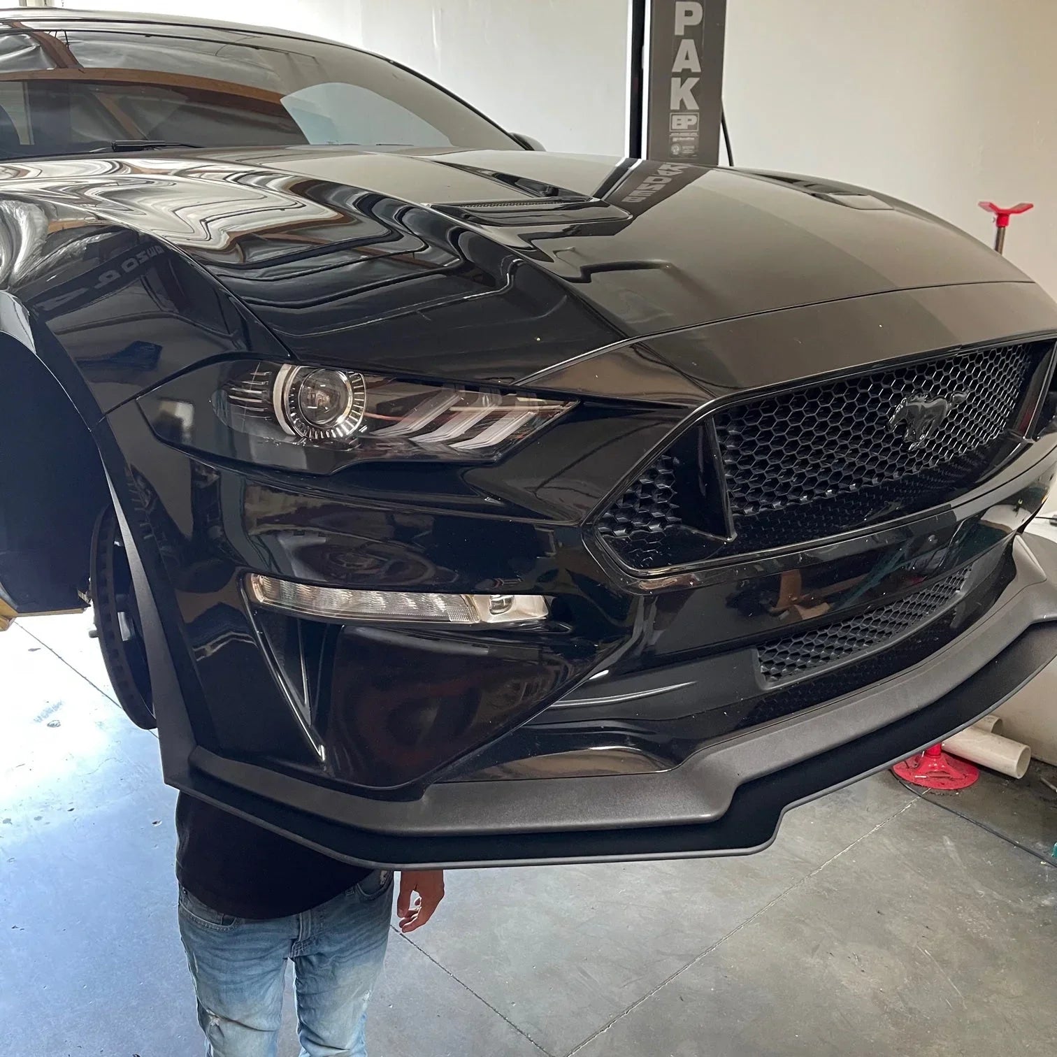 2018–2023 Ford Mustang GT Performance Pack Splitter Extension – ABS Front Lip Extension