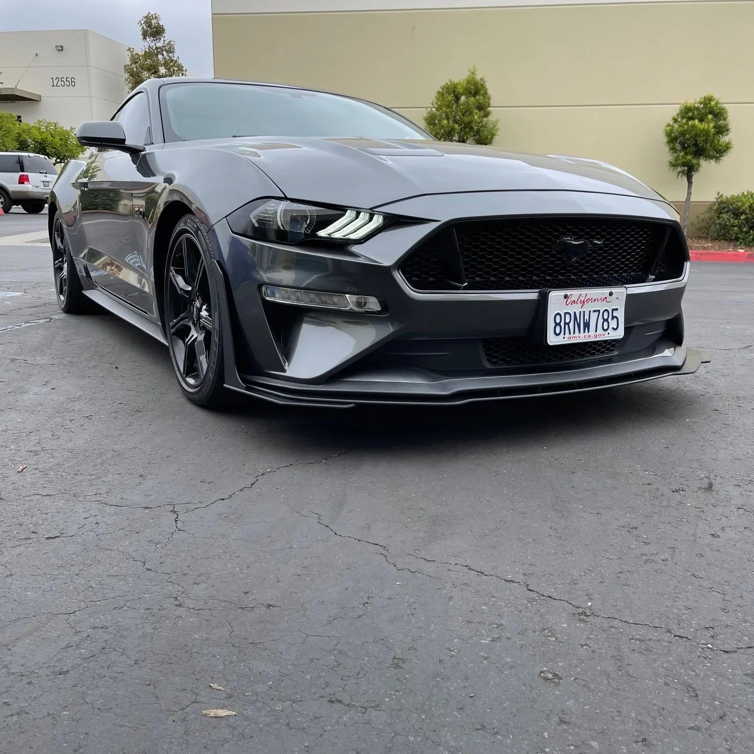 2018–2023 Ford Mustang GT & EcoBoost Splitter Extension – ABS Front Lip Extension (Base Models)