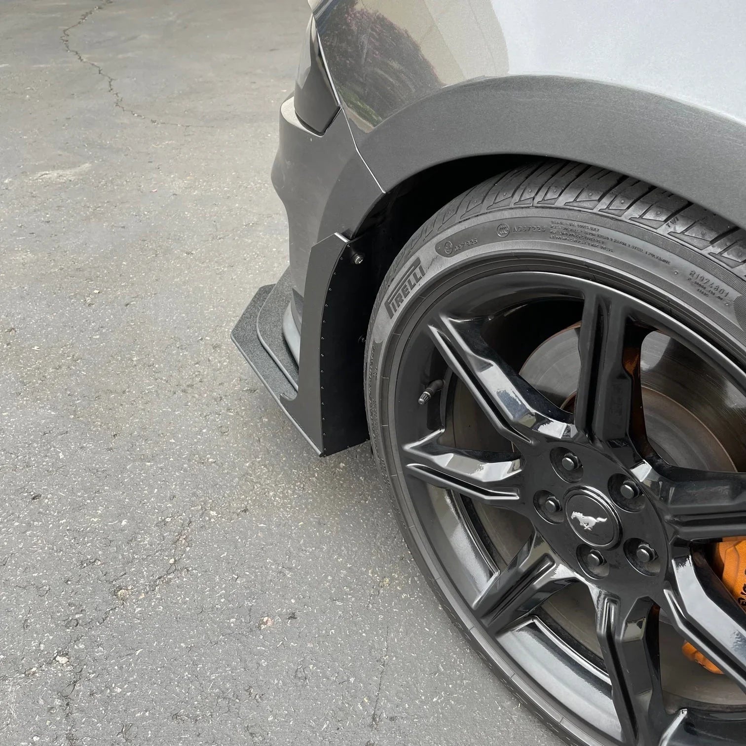 2018–2023 Ford Mustang GT & EcoBoost Splitter Extension – ABS Front Lip Extension (Base Models)