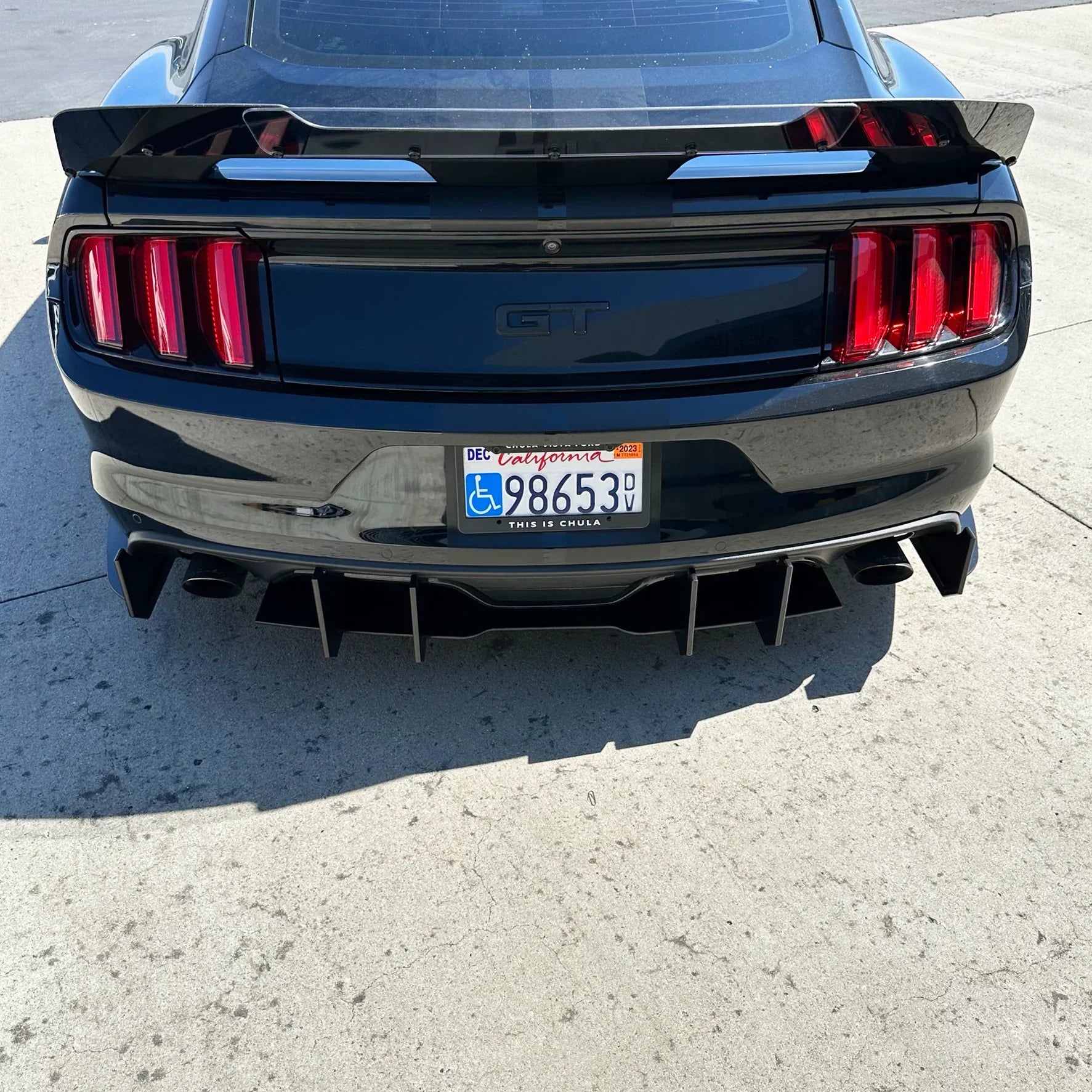 2015–2017 Mustang GT & EcoBoost Stealth Rear Diffuser – Dual Exhaust Aero Diffuser