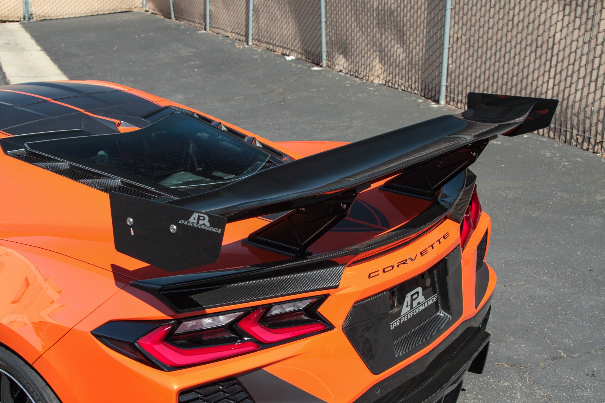 APR Performance GTC-500 Carbon Fiber Adjustable Rear Wing for Chevrolet Corvette C8