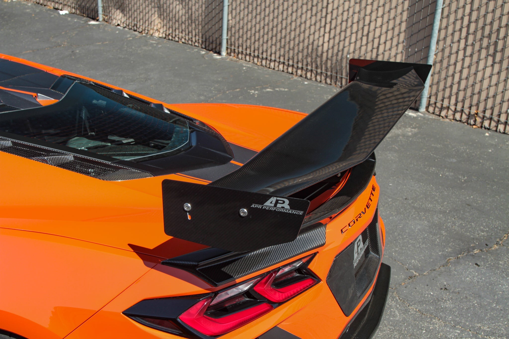 APR Performance GTC-500 Carbon Fiber Adjustable Rear Wing for Chevrolet Corvette C8 Convertible
