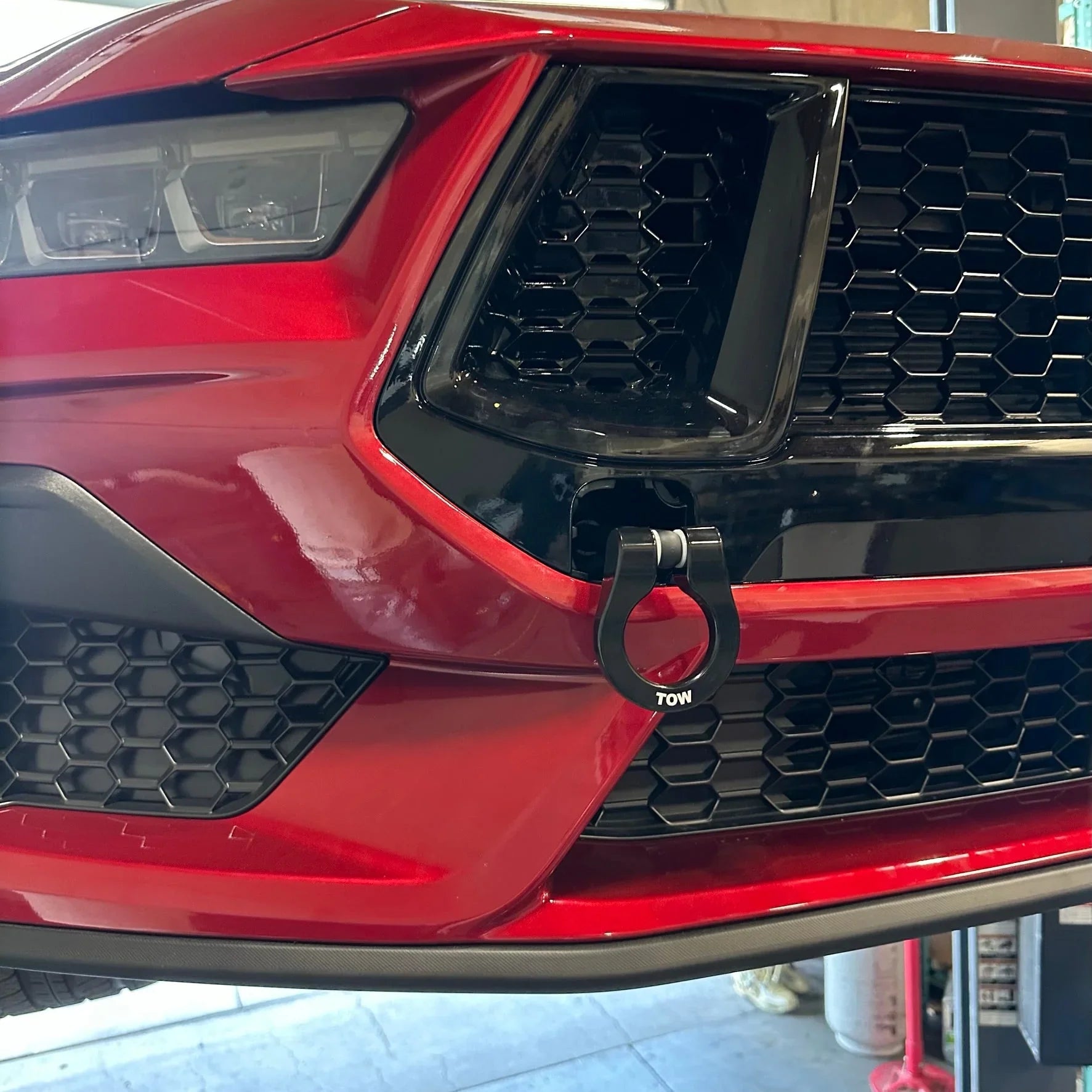 2024+ Ford Mustang S650 GT & EcoBoost Feather Lite Stealth Tow Hook – Billet Aluminum Track Tow Hook