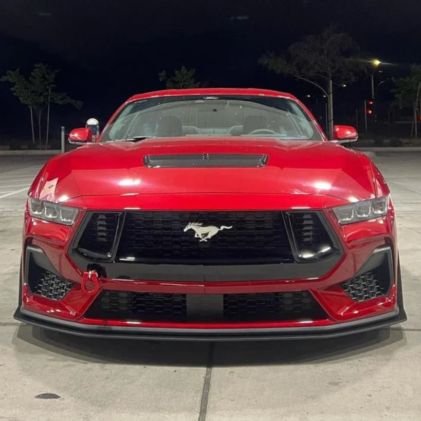 2024+ Mustang S650 GT & EcoBoost Front Splitter – ABS Aero Splitter with Fender Extensions or GT500 Style Winglets