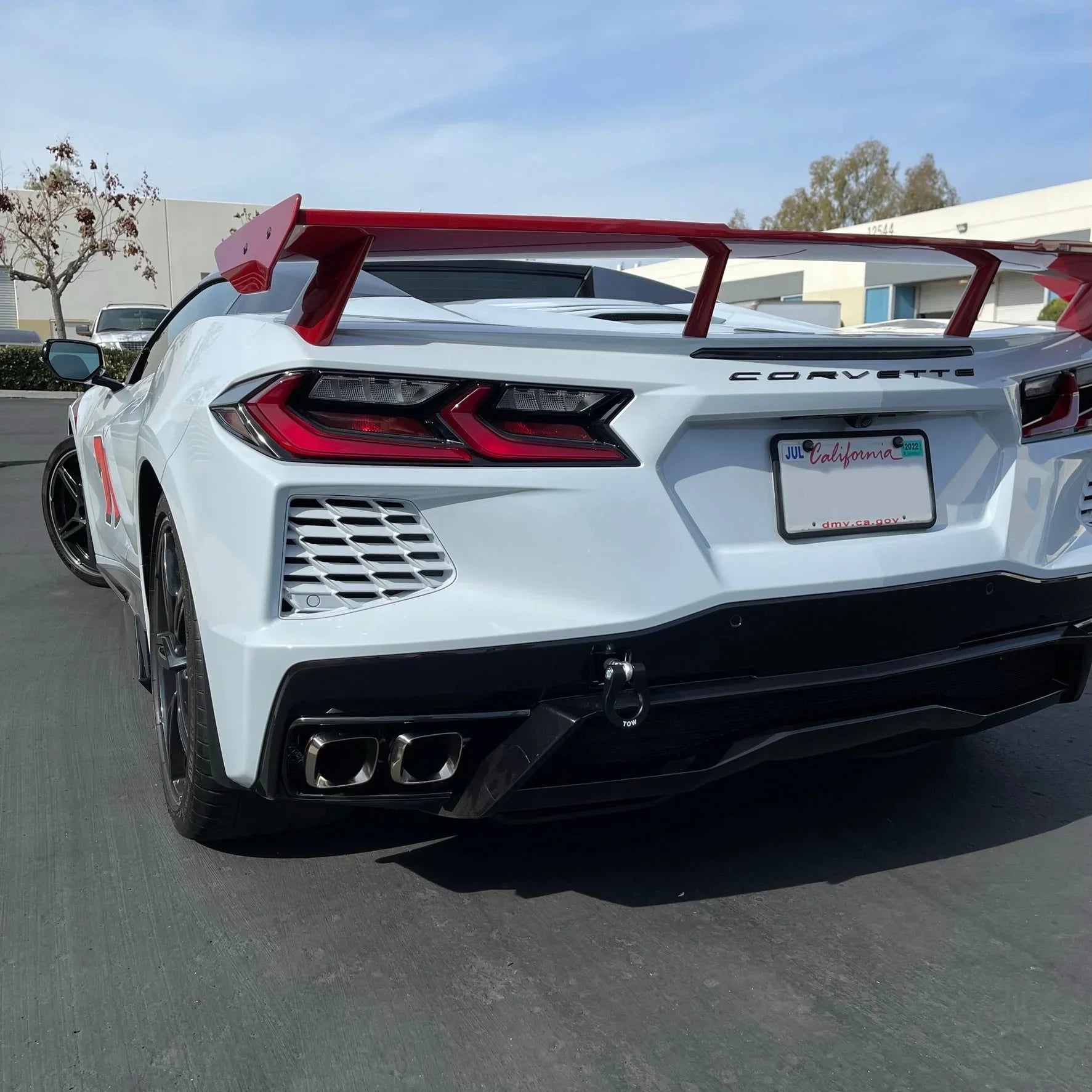2020+ C8 Corvette Premium Stealth Tow Hook | ZL1 Addons