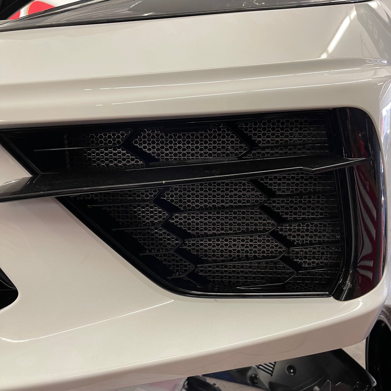 2020+ C8 Corvette Radiator Protection Screens – Front Mesh Rock Guard Kit