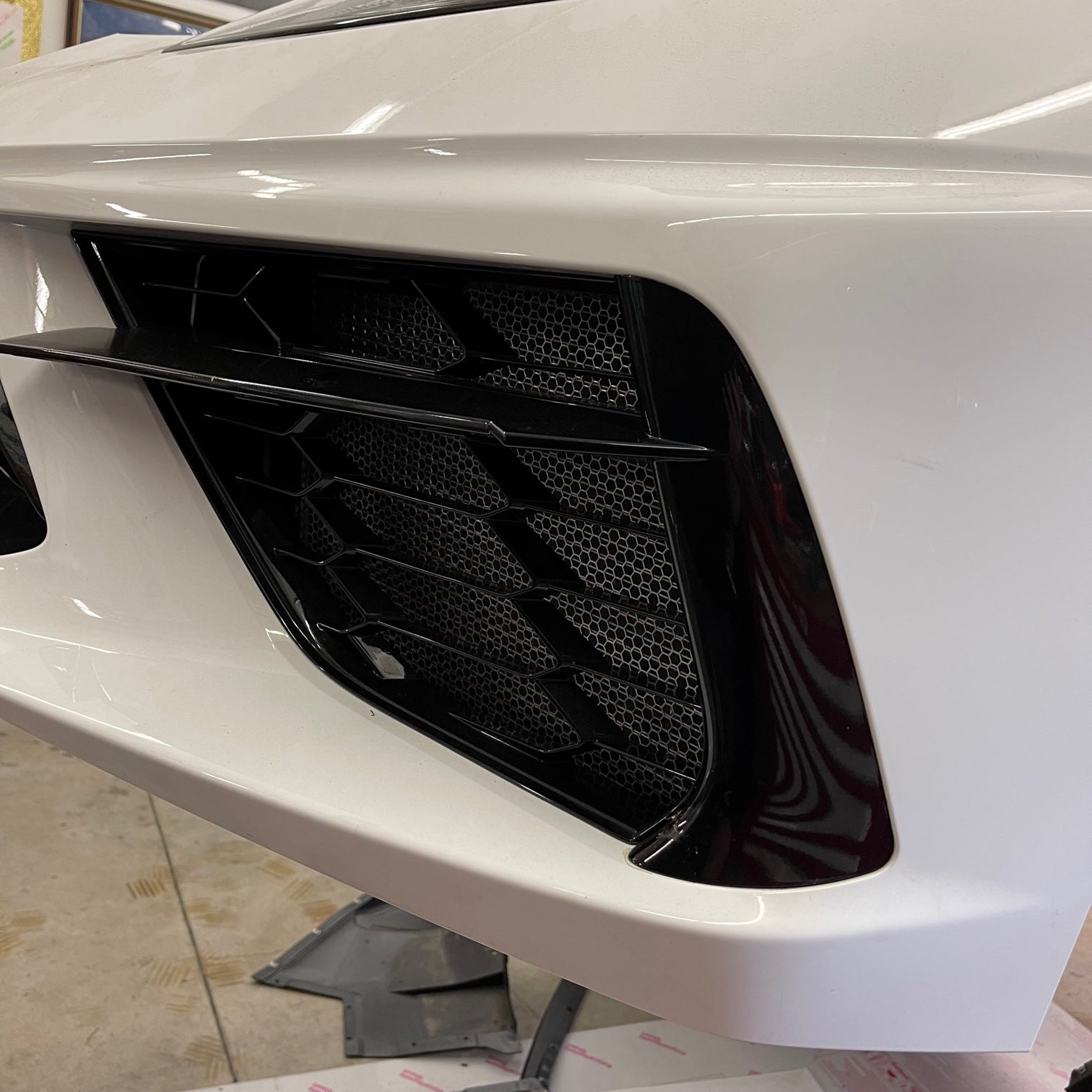2020+ C8 Corvette Radiator Protection Screens – Front Mesh Rock Guard Kit