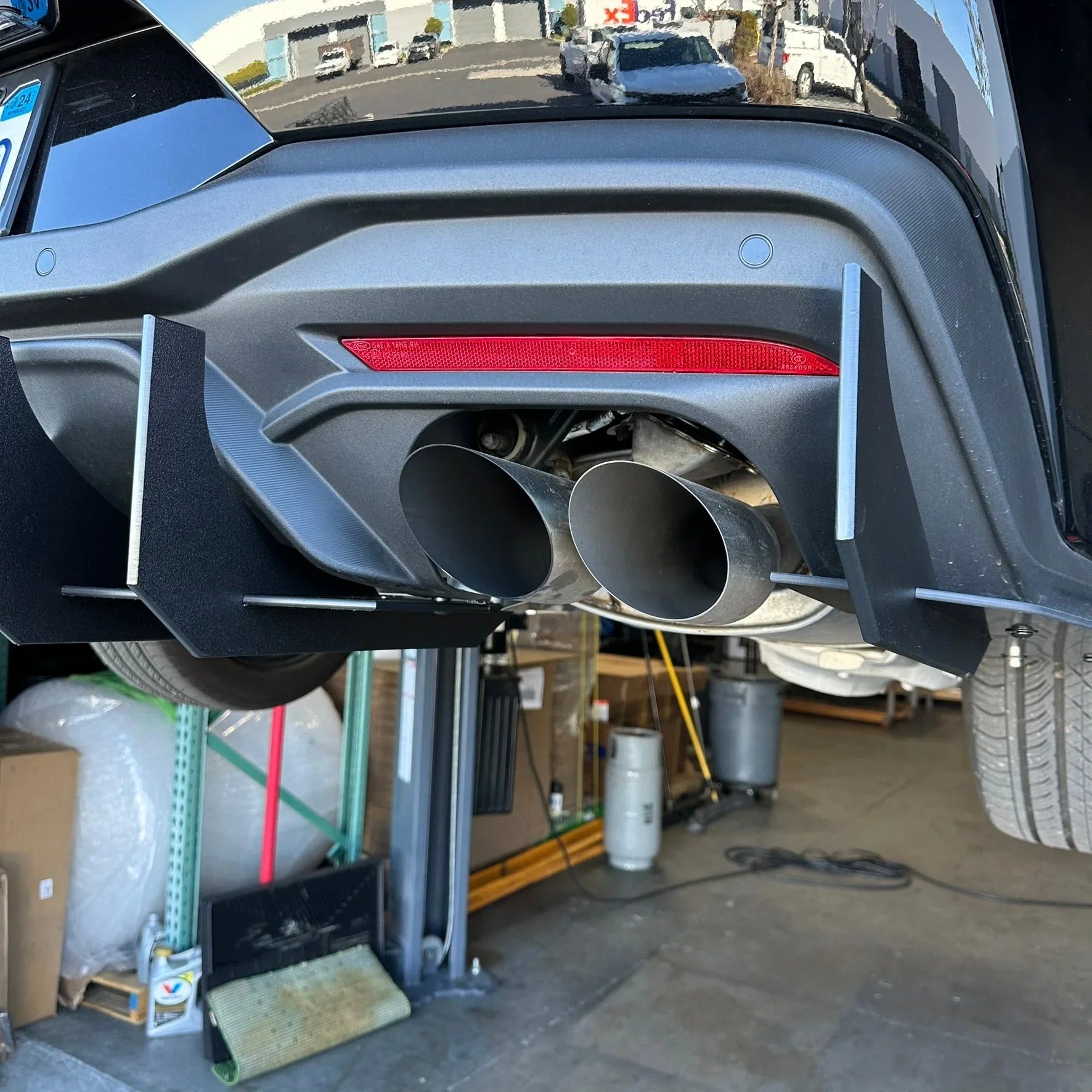 2024+ Ford Mustang S650 GT Performance Pack Rear Diffuser – Stealth Style Quad Tip Aero Diffuser