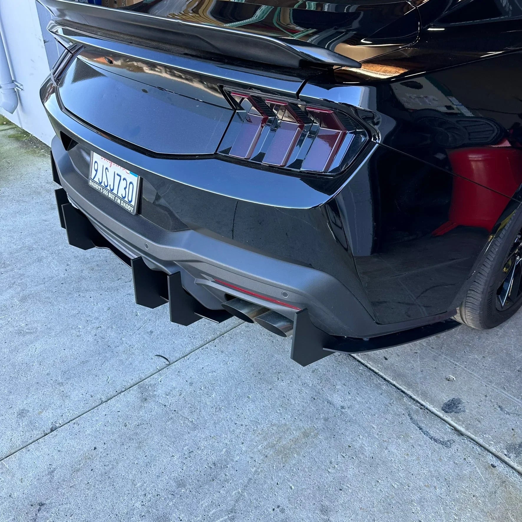 2024+ Mustang S650 GT & EcoBoost Rear Diffuser – Stealth Aero Diffuser (Dual or Quad Exhaust)