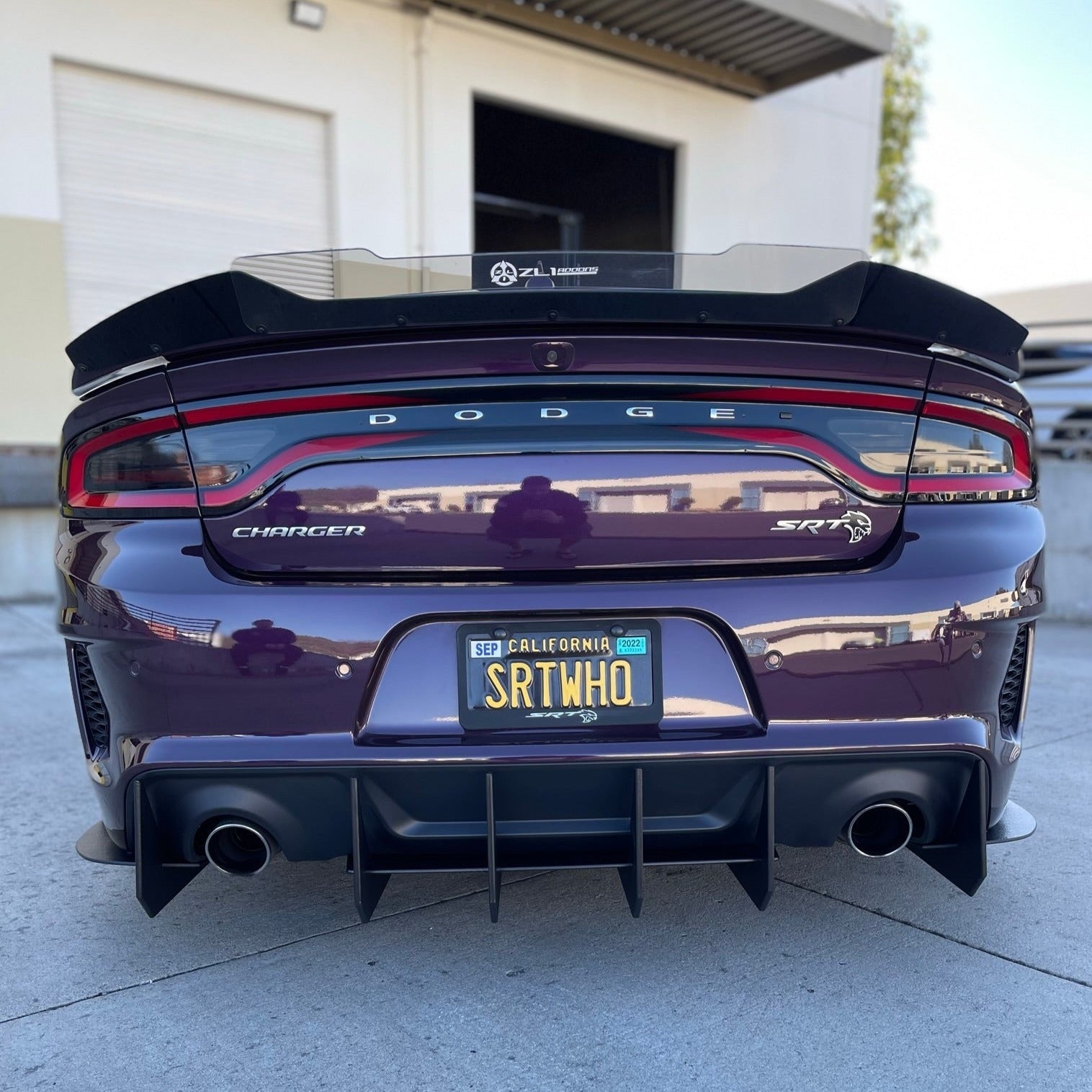 Dodge Charger 2020-2023 Widebody Stealth Rear Diffuser – HDPE & Aluminum | ZL1 Addons