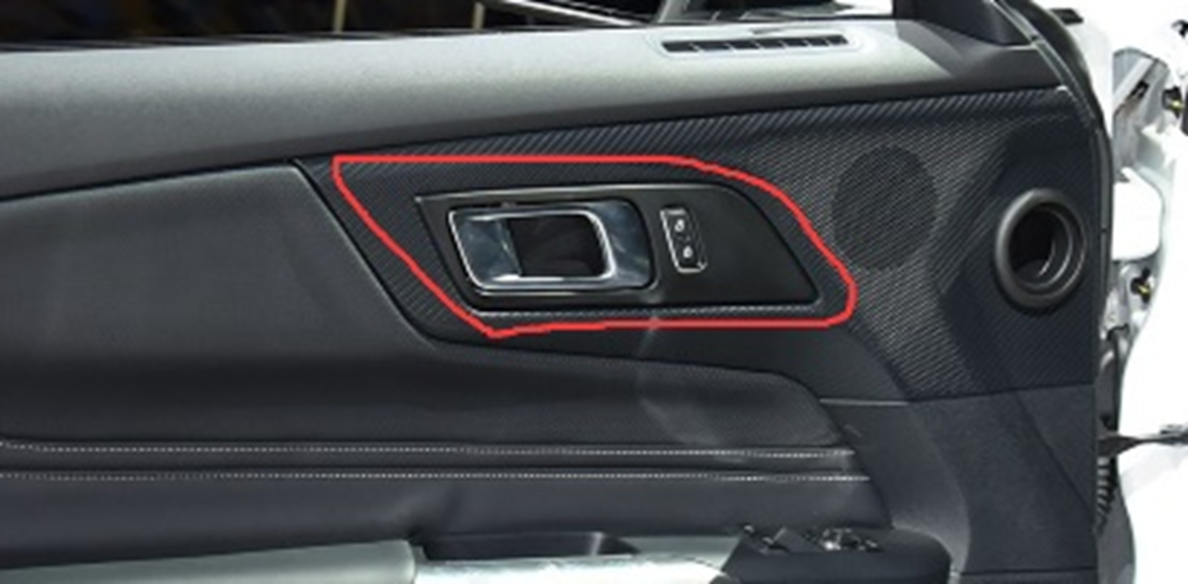 [Coming Soon] 2pcs Set 2024-Up S650 Ford Mustang Hard Carbon Fiber Door Handle Trim Cover