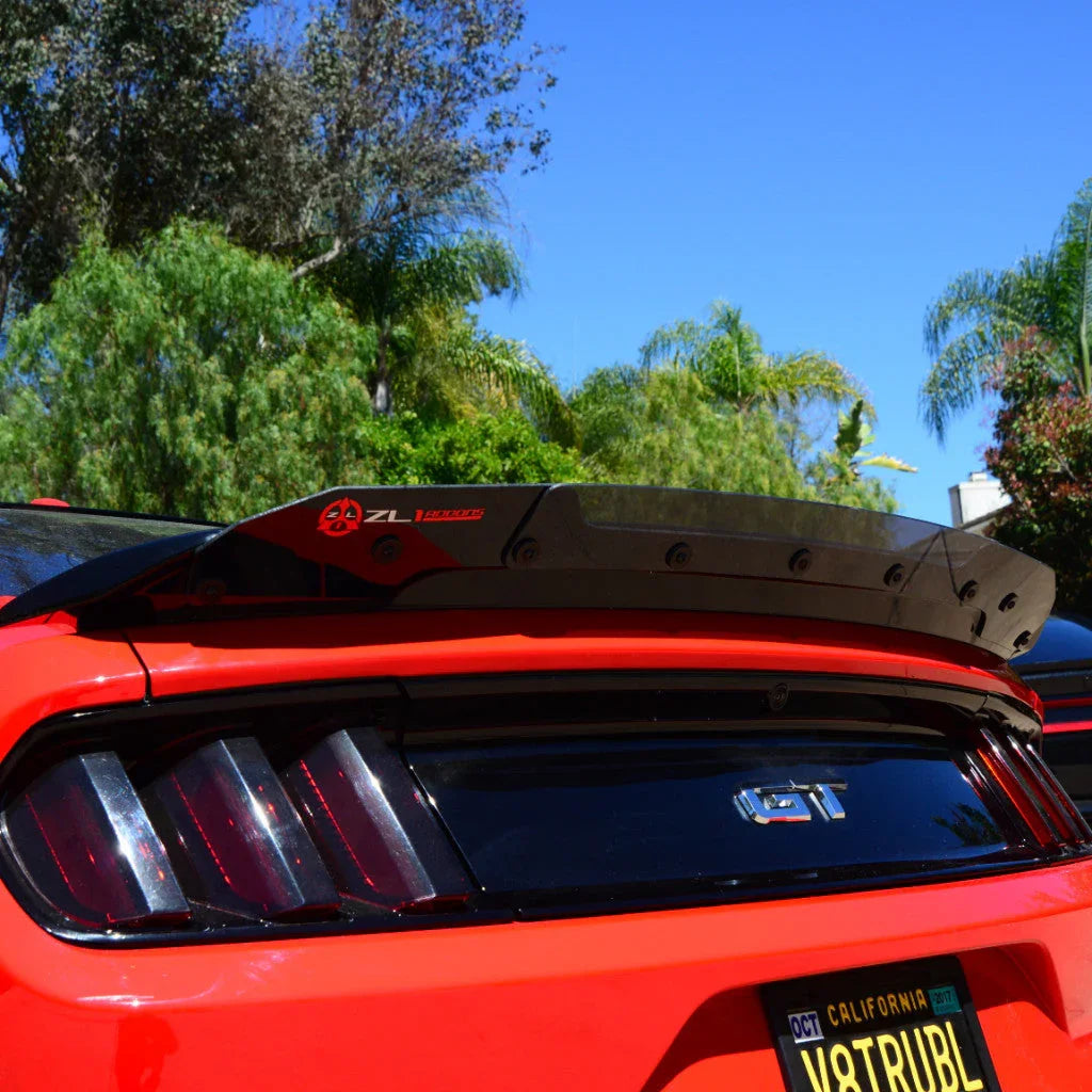 2015–2023 Ford Mustang Track Pack Wicker Bill – Rear Wing Extension (Lexan)