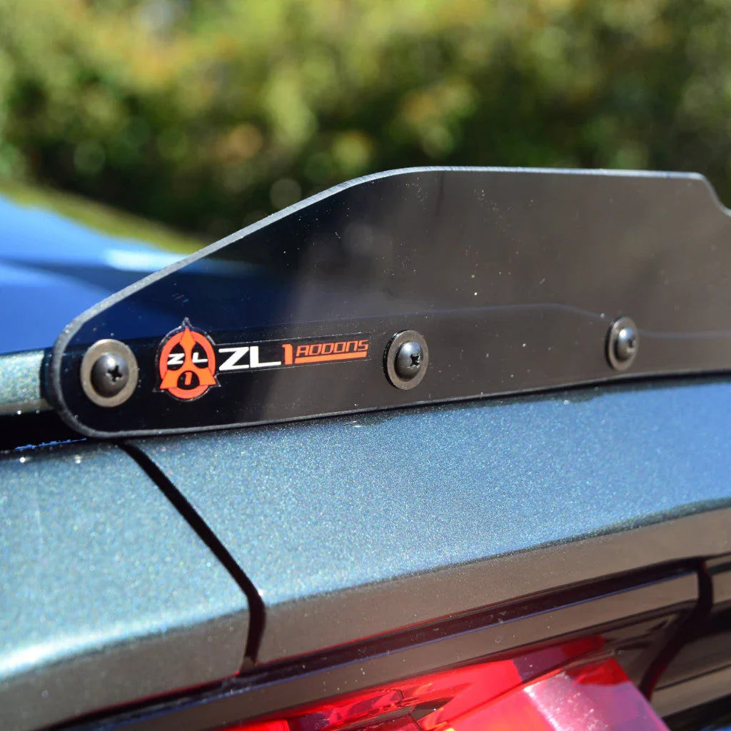 2015–2023 Ford Mustang GT Small Spoiler Wicker Bill – Lexan Rear Wing Extension