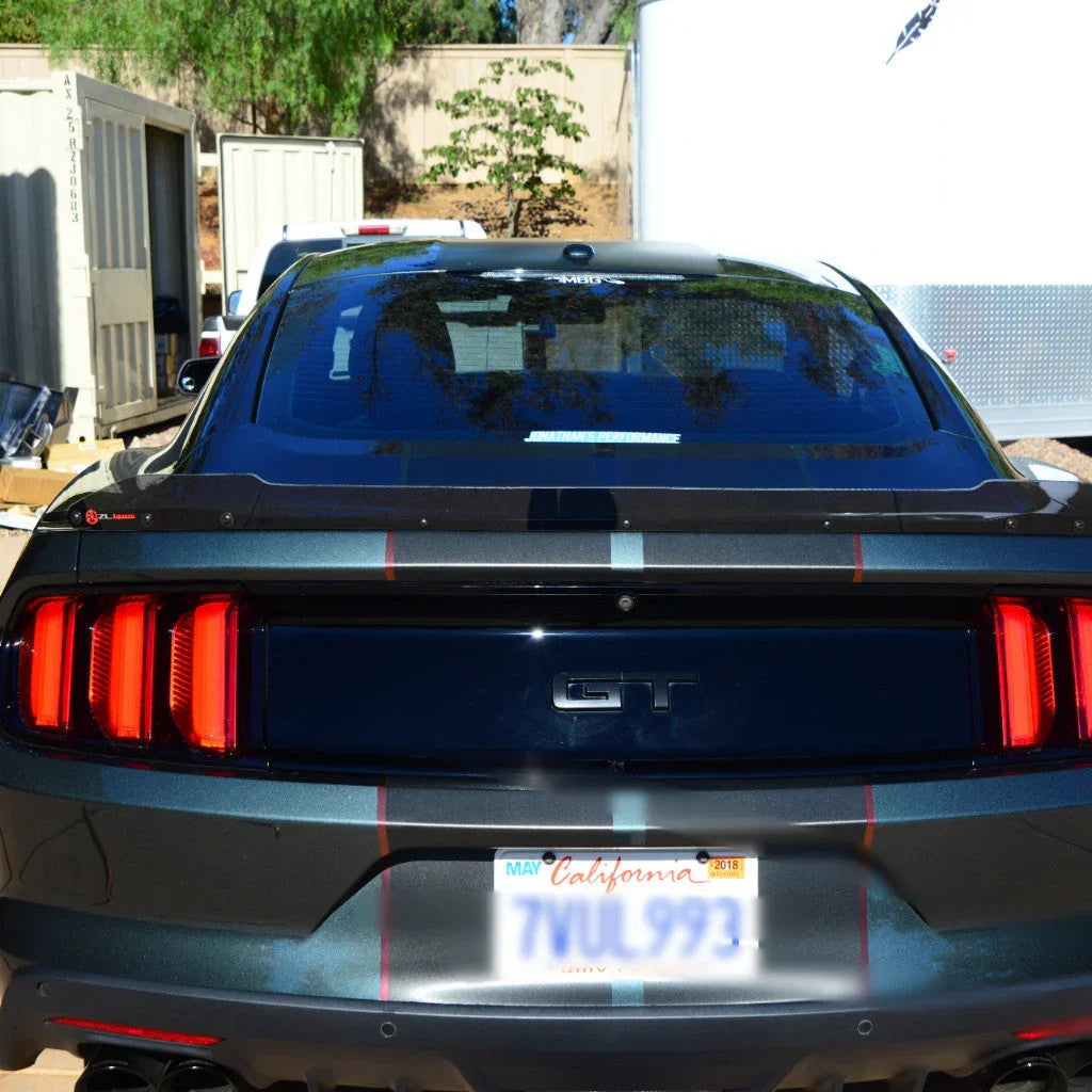 2015–2023 Ford Mustang GT Small Spoiler Wicker Bill – Lexan Rear Wing Extension