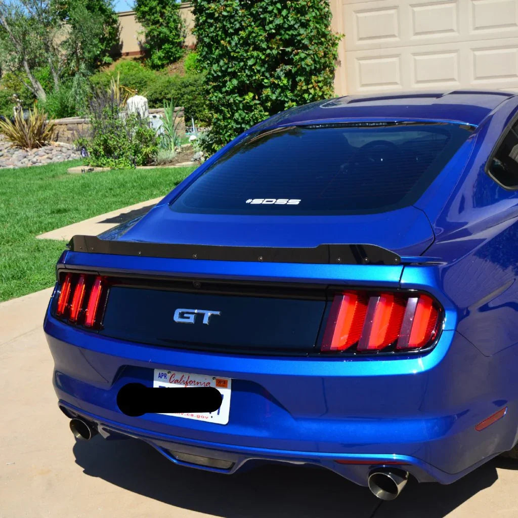 2015–2023 Ford Mustang GT Small Spoiler Wicker Bill – Lexan Rear Wing Extension