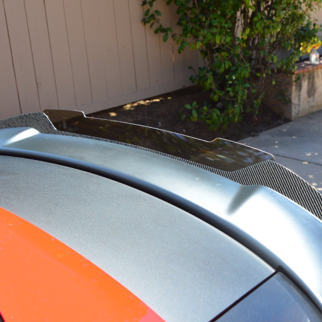 Dodge Charger 2015–2023 Carbon Fiber Wicker Bill – Two-Piece Spoiler Extension | ZL1 Addons