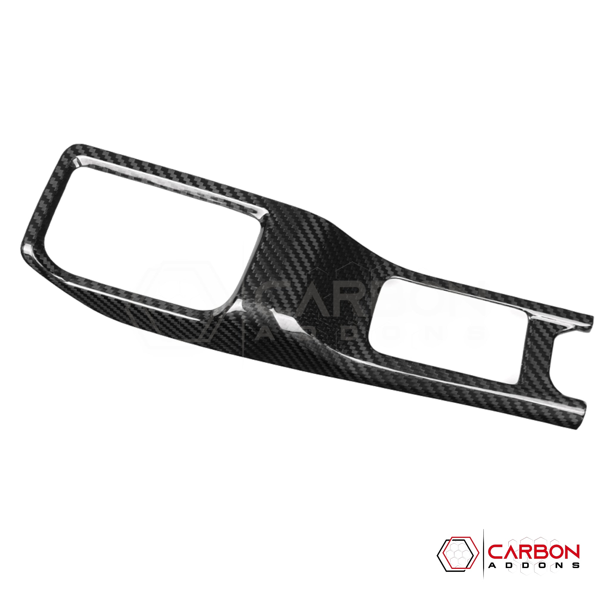 Jeep Gladiator JT & Wrangler JL 4WD Gear Lever Shifter Base Frame Cover – Real Dry Carbon Fiber (Glossy or Matte) 2020–Current