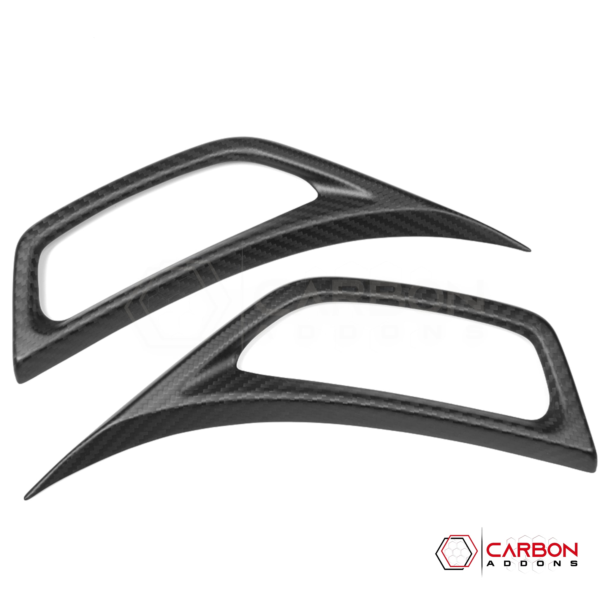 Jeep Gladiator JT & Wrangler JL Front Fender Side Vent Trim Cover – Real Dry Carbon Fiber (Glossy or Matte) 2020–Current
