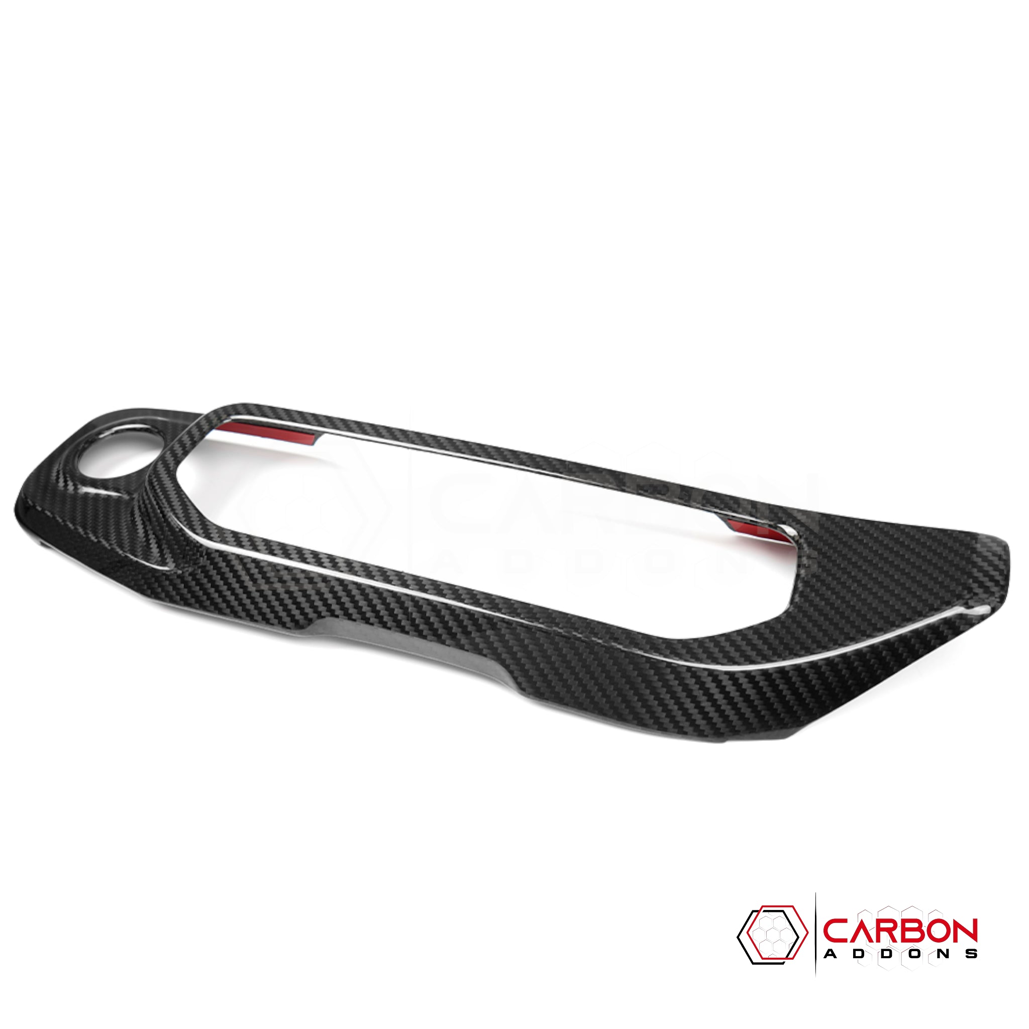 Jeep Gladiator Push Start Button & Radio Control Trim Cover – Real Dry Carbon Fiber (Glossy or Matte) 2020–Current