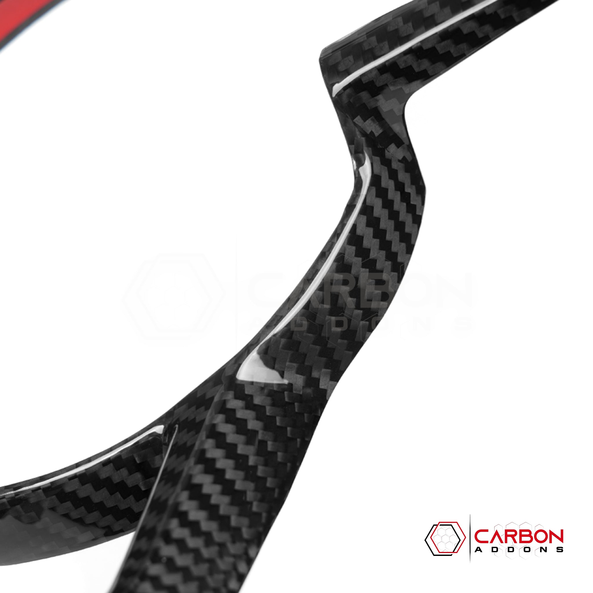 Jeep Gladiator Steering Wheel Trim Cover – Real Dry Carbon Fiber (Glossy or Matte) 2020–Current