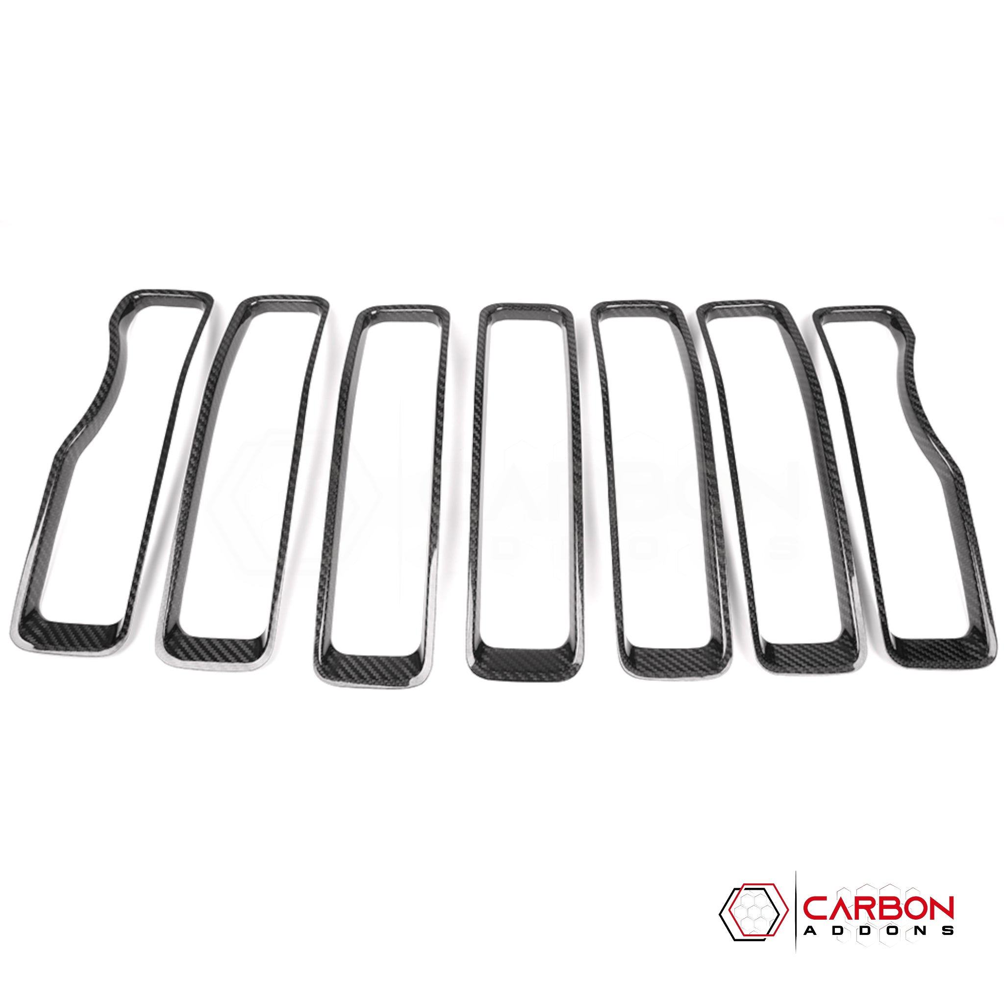 Jeep Gladiator JT & Wrangler JL Grille Insert – Real Dry Carbon Fiber (Glossy or Matte) 2020–Current