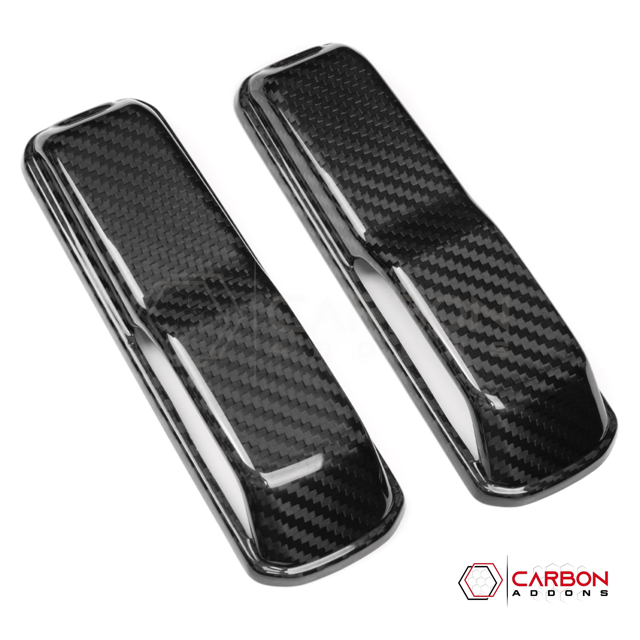 Jeep Gladiator JT & Wrangler JL Windshield Hold Down Bracket Cover – Real Dry Carbon Fiber (Glossy or Matte) 2020–Current