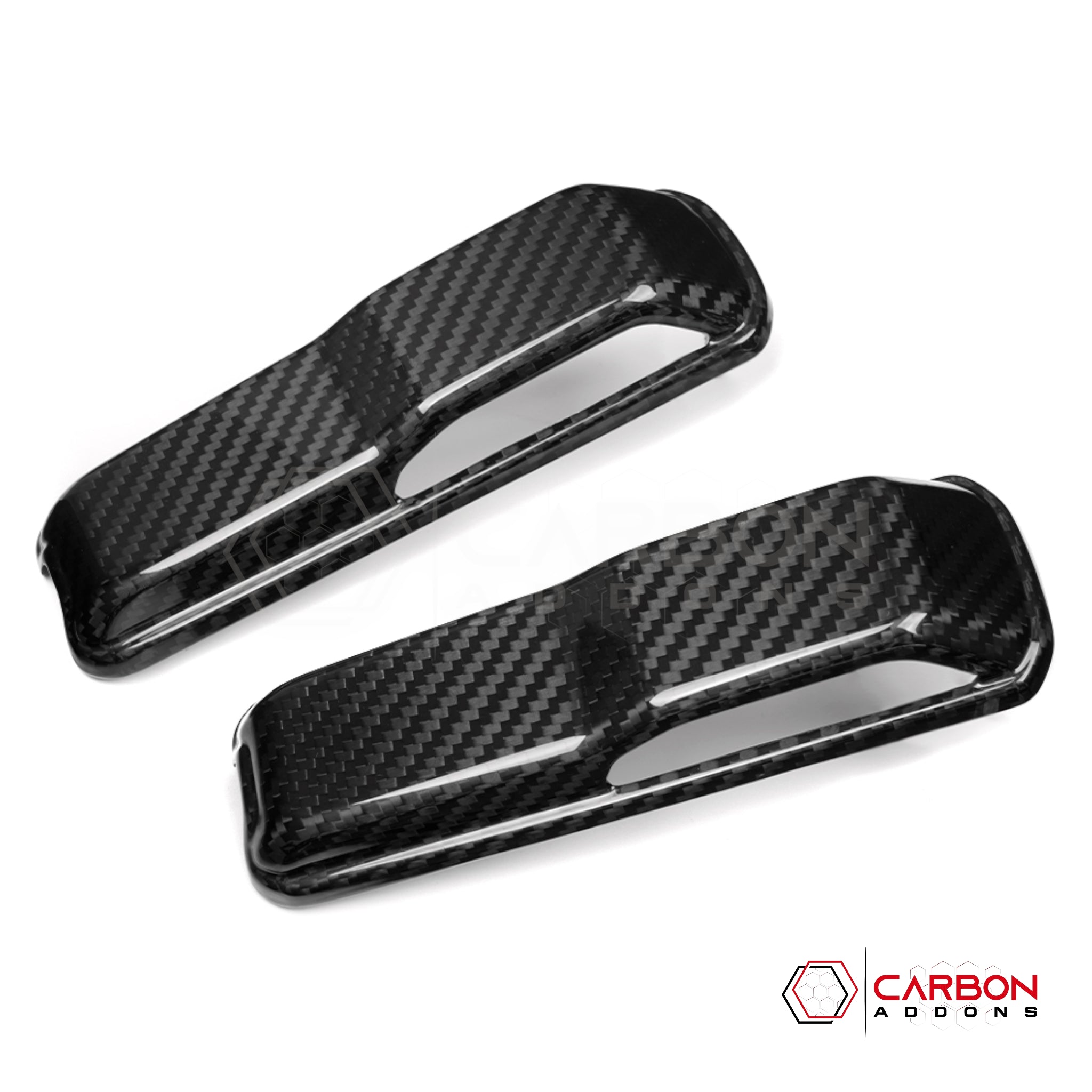 Jeep Gladiator JT & Wrangler JL Windshield Hold Down Bracket Cover – Real Dry Carbon Fiber (Glossy or Matte) 2020–Current