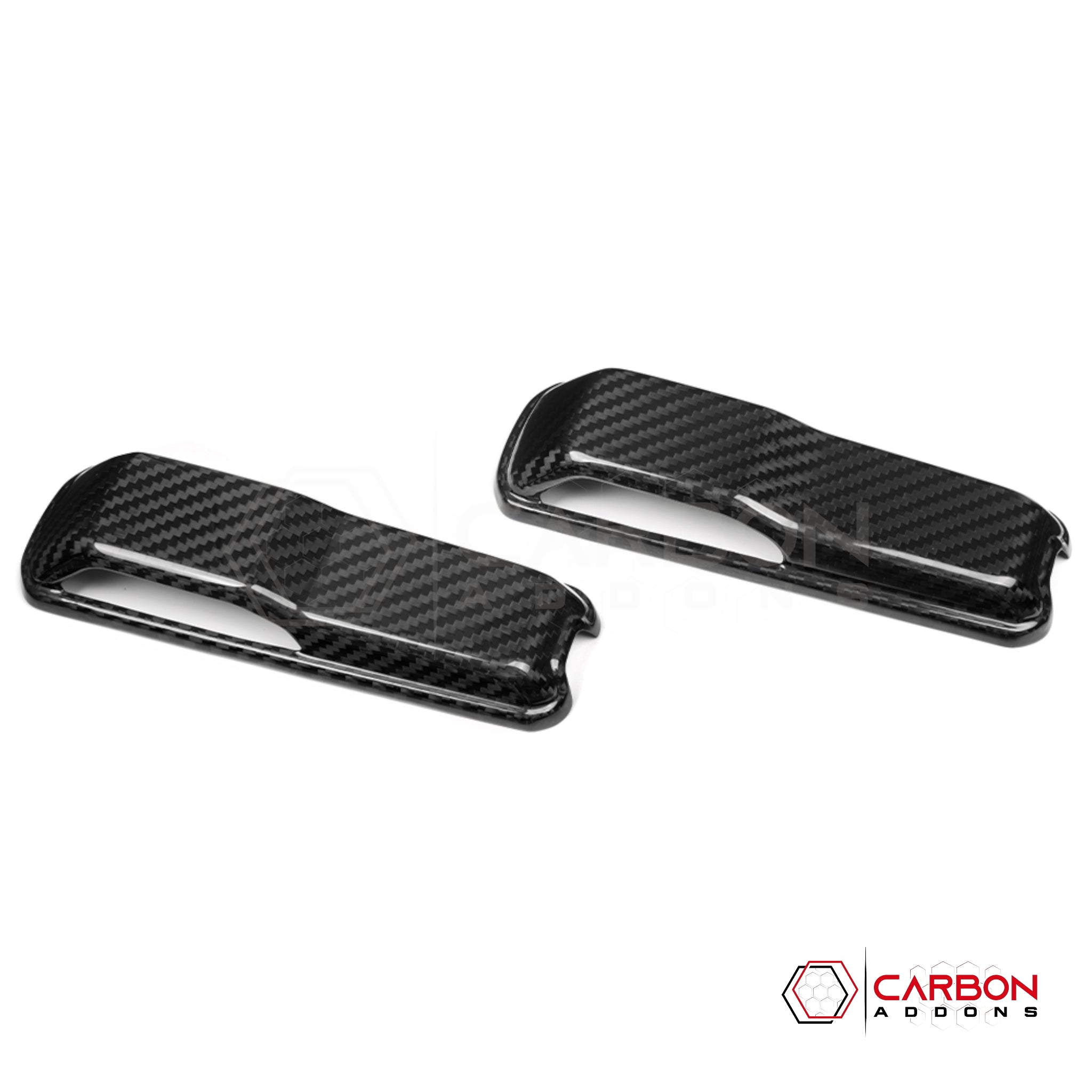 Jeep Gladiator JT & Wrangler JL Windshield Hold Down Bracket Cover – Real Dry Carbon Fiber (Glossy or Matte) 2020–Current