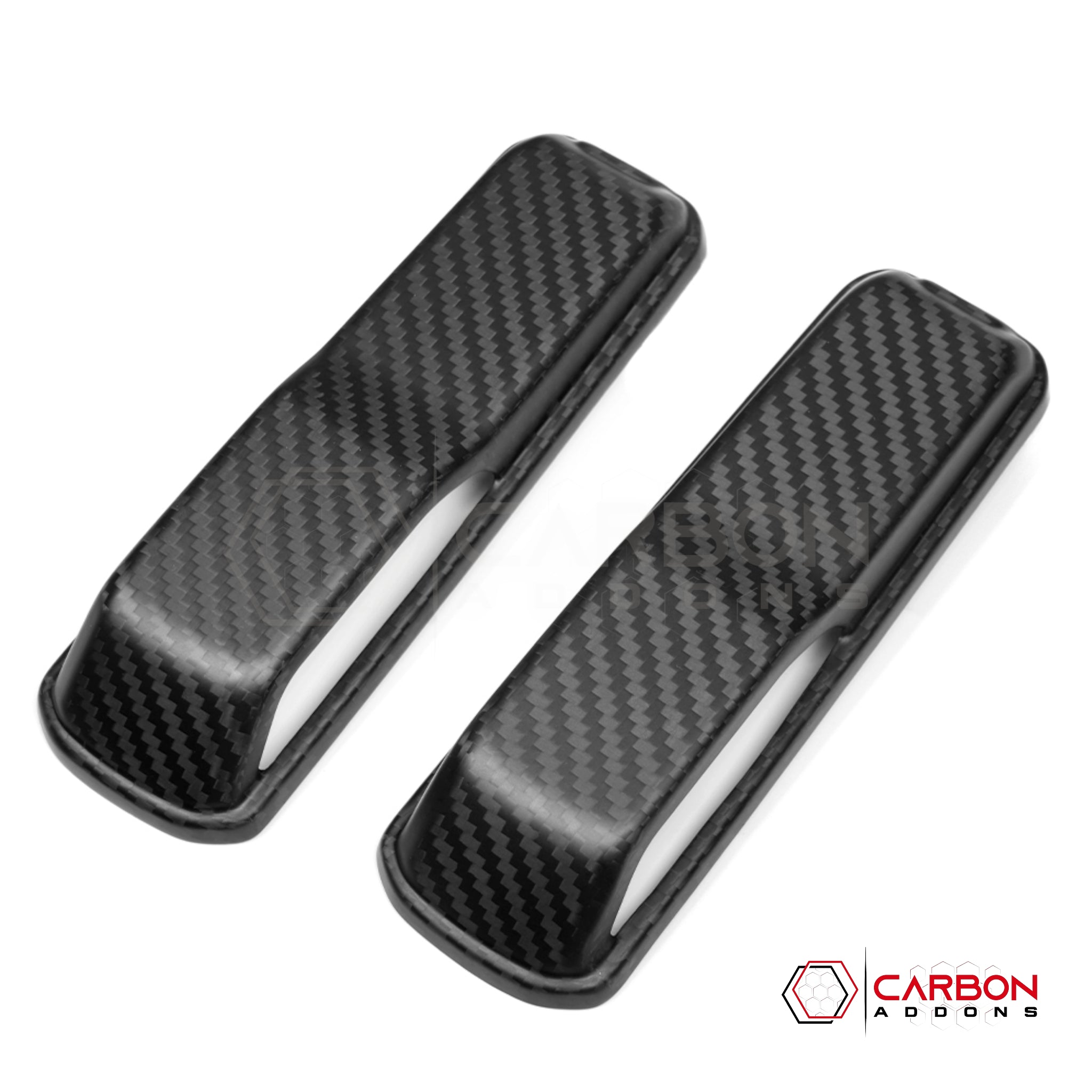 Jeep Gladiator JT & Wrangler JL Windshield Hold Down Bracket Cover – Real Dry Carbon Fiber (Glossy or Matte) 2020–Current