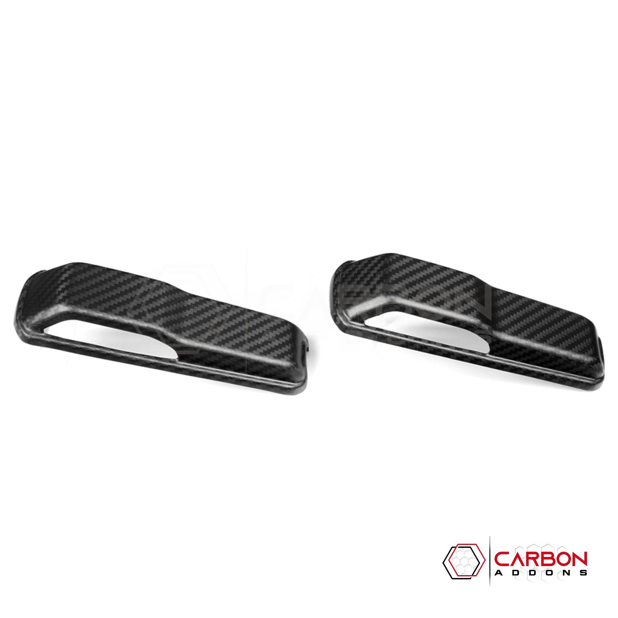 Jeep Gladiator JT & Wrangler JL Windshield Hold Down Bracket Cover – Real Dry Carbon Fiber (Glossy or Matte) 2020–Current