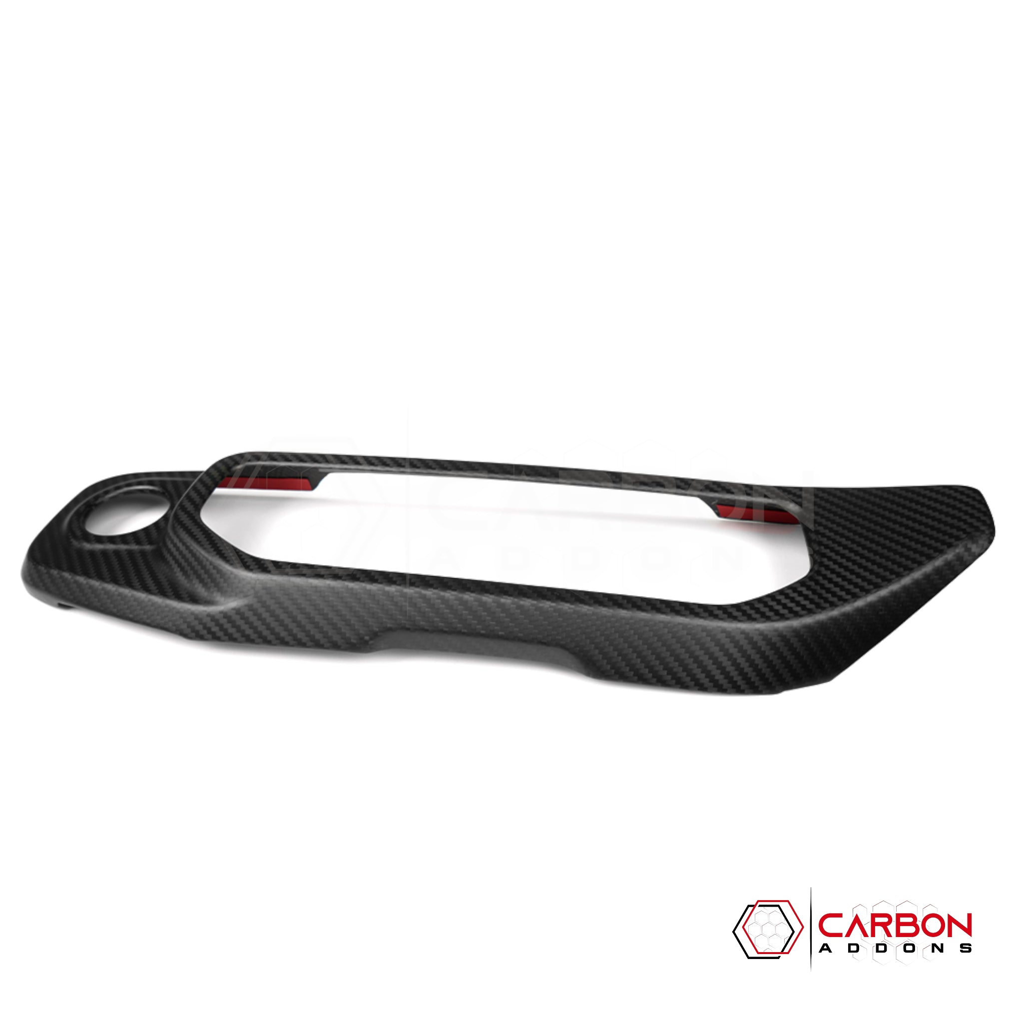 Jeep Gladiator Push Start Button & Radio Control Trim Cover – Real Dry Carbon Fiber (Glossy or Matte) 2020–Current