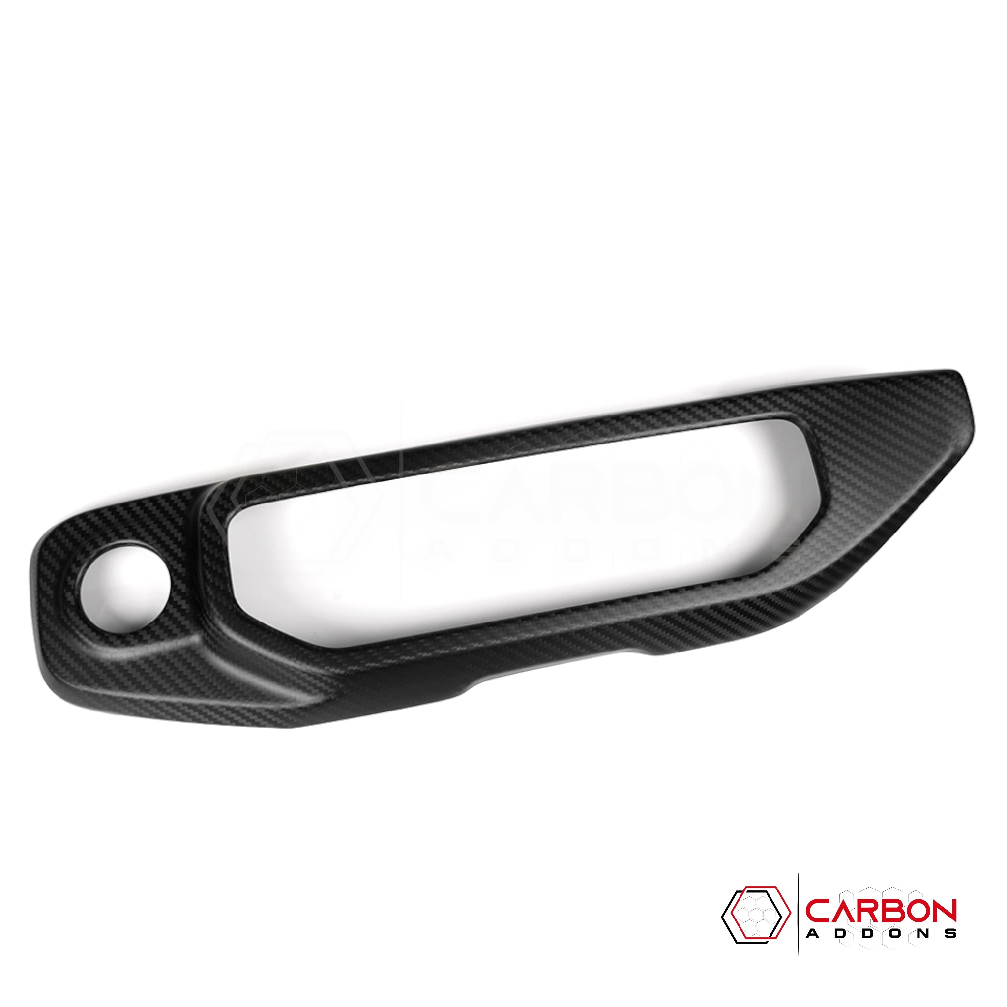 Jeep Gladiator Push Start Button & Radio Control Trim Cover – Real Dry Carbon Fiber (Glossy or Matte) 2020–Current